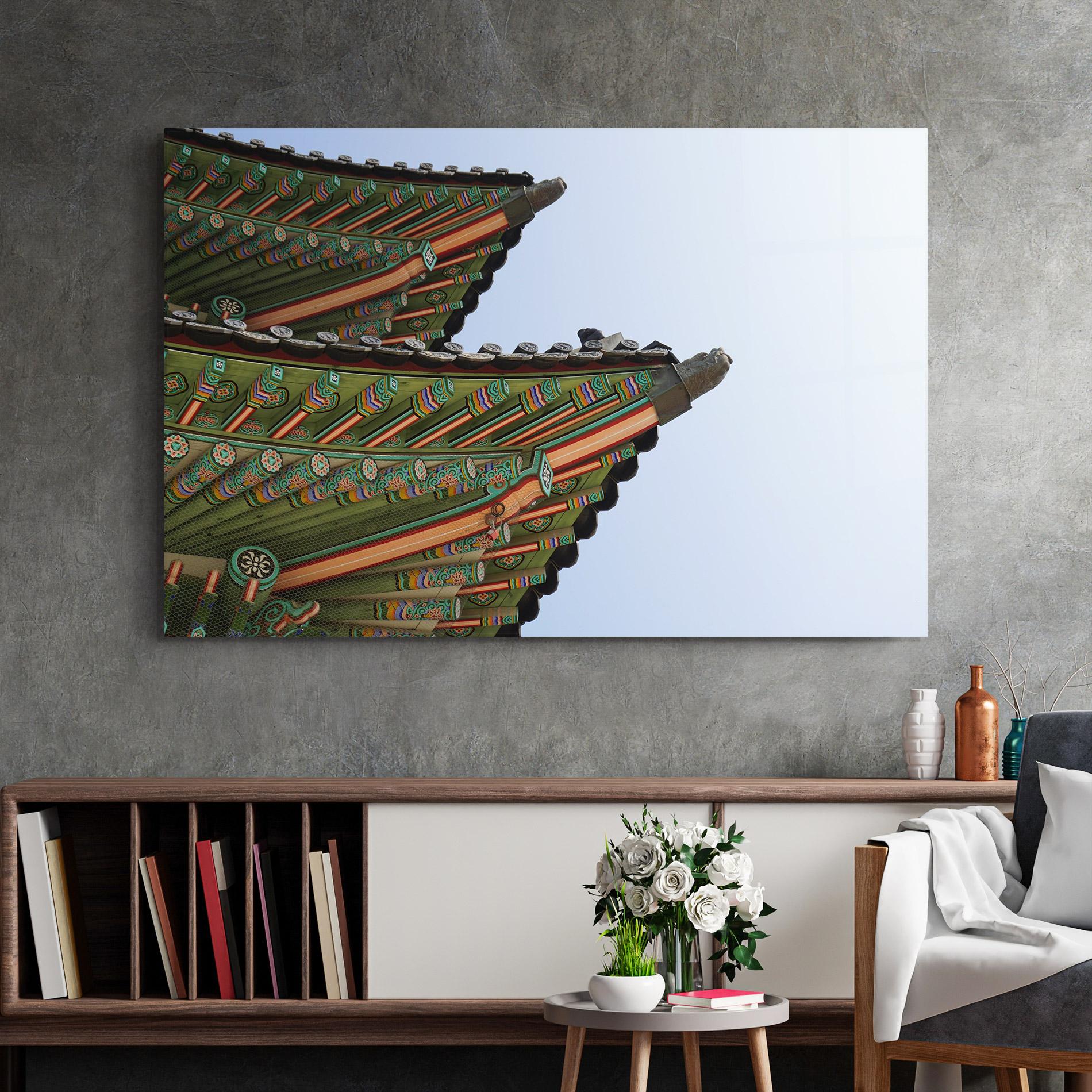 Glasbild Gyeongbokgung View mockup 2