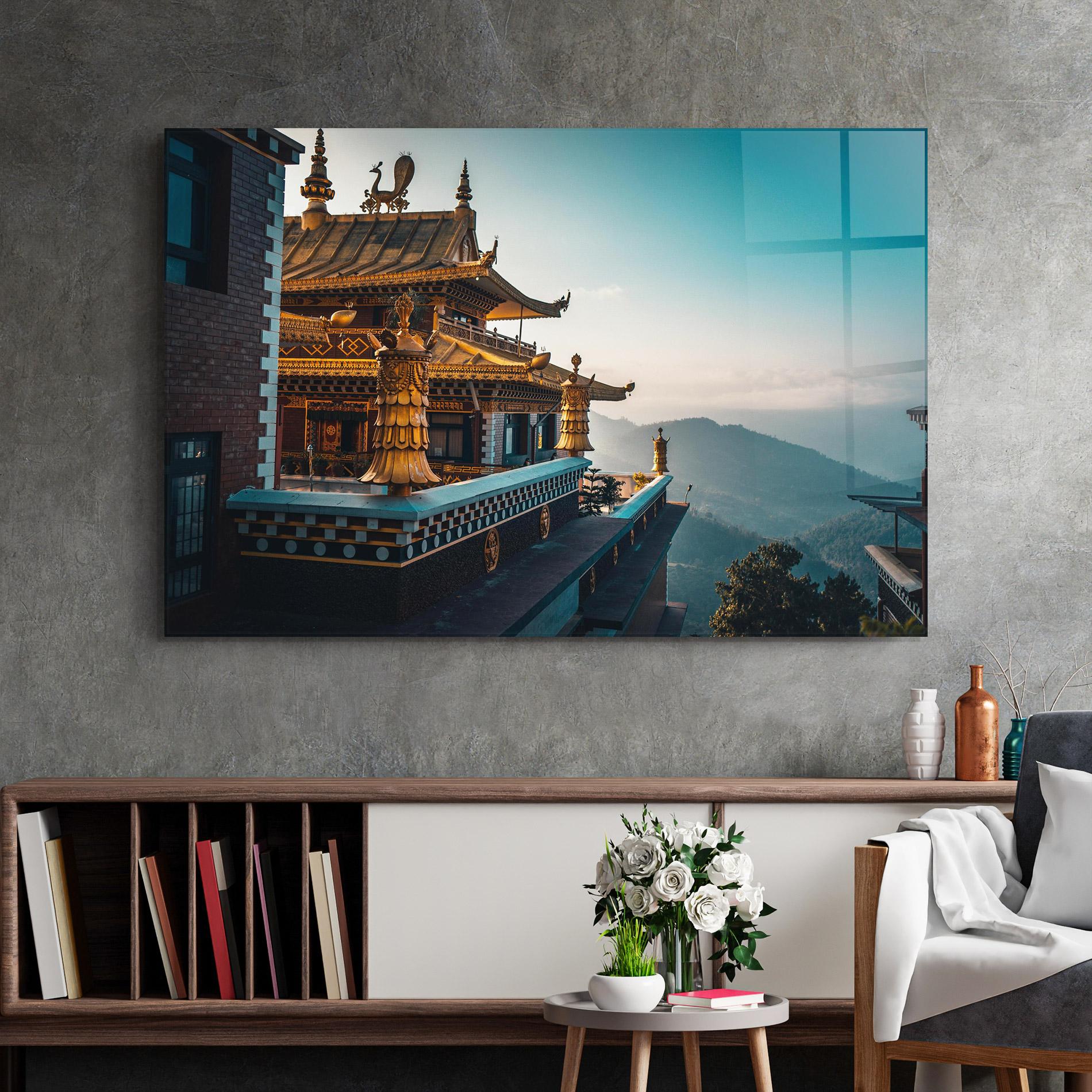 Glasbild Namo Buddha mockup 2