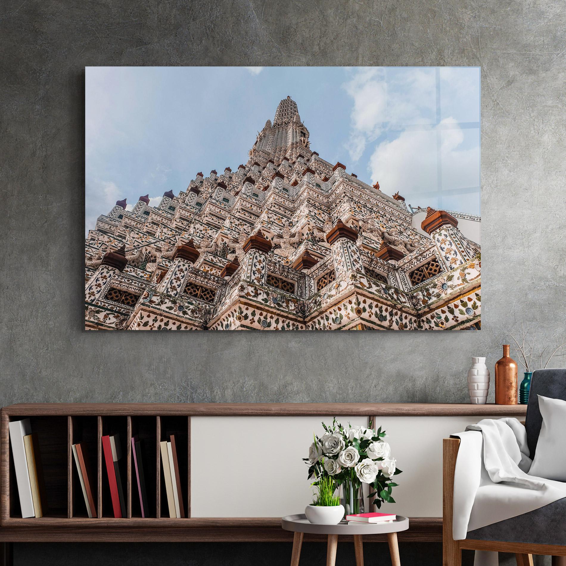 Glasbild Temple Of Dawn mockup 2