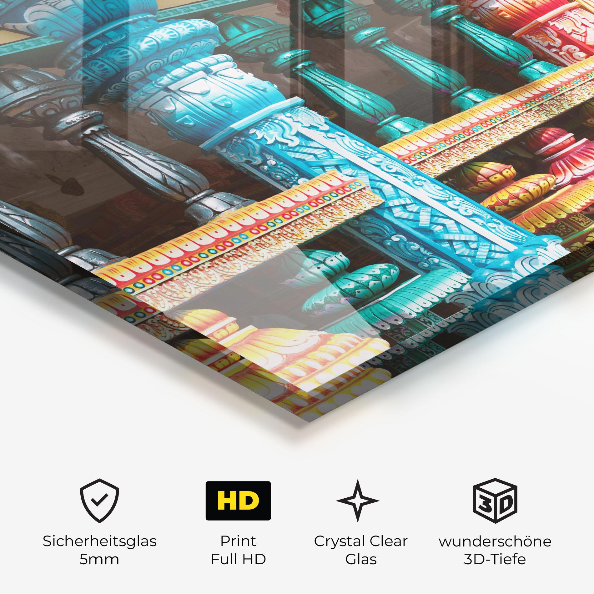 Glasbild Batu Caves mockup 3