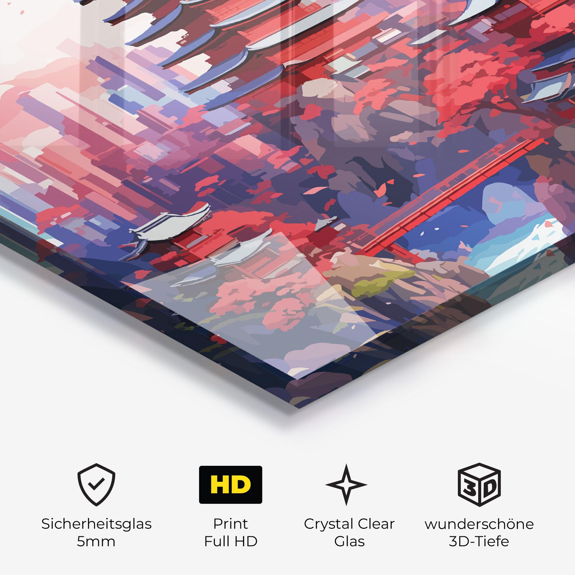 Glasbild City Style Art mockup 3