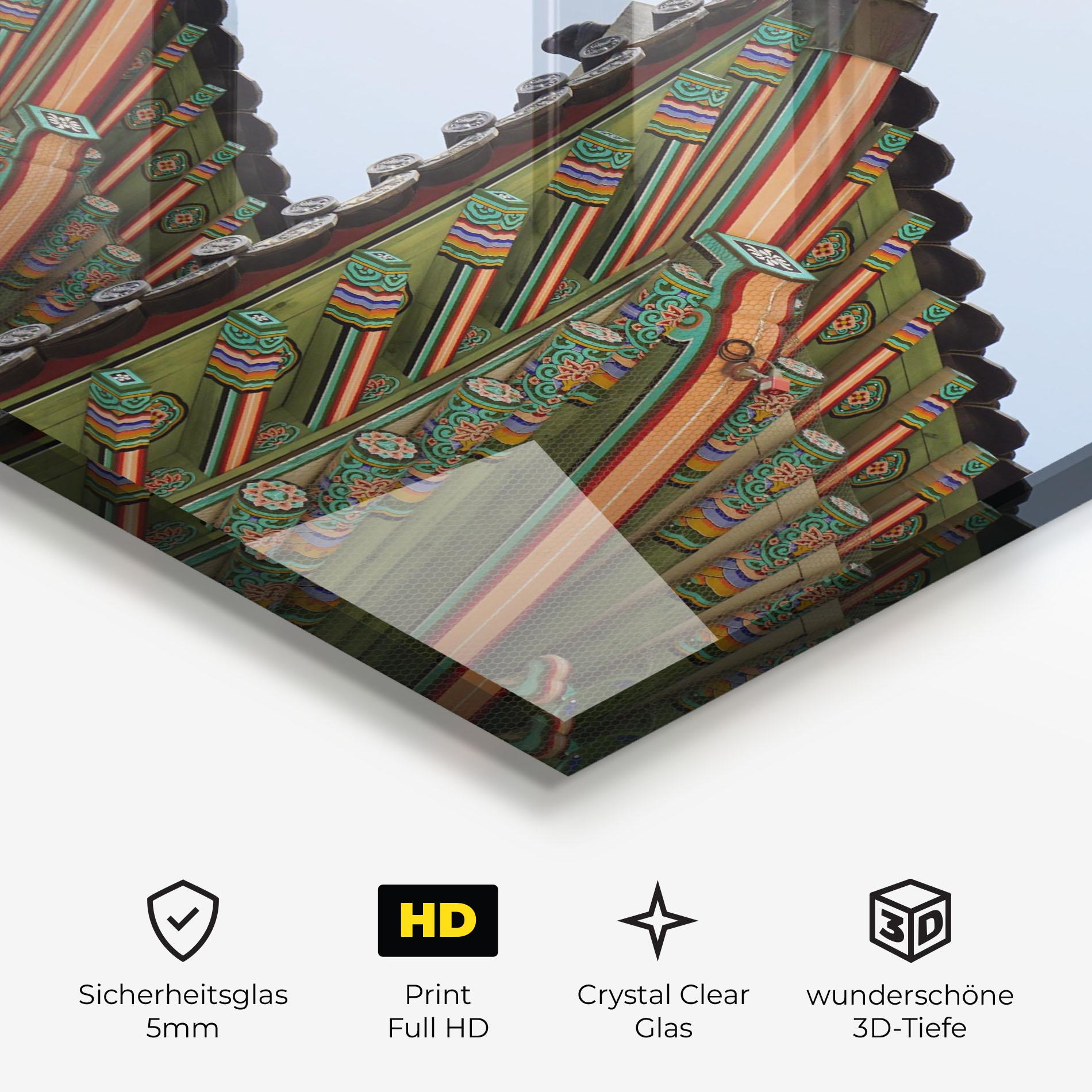 Glasbild Gyeongbokgung View mockup 3