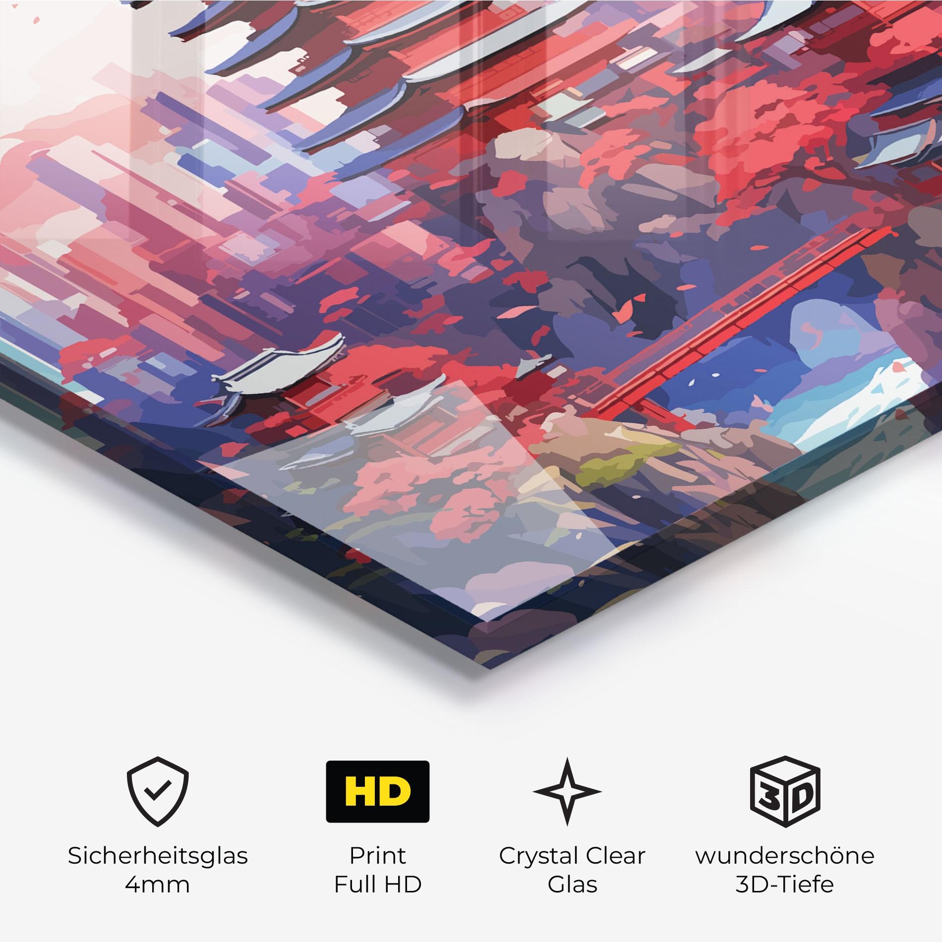 Glasbild City Style Art mockup 3