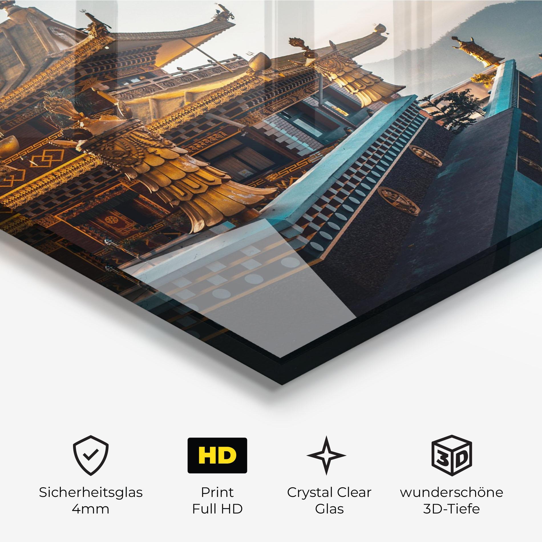 Glasbild Namo Buddha mockup 3