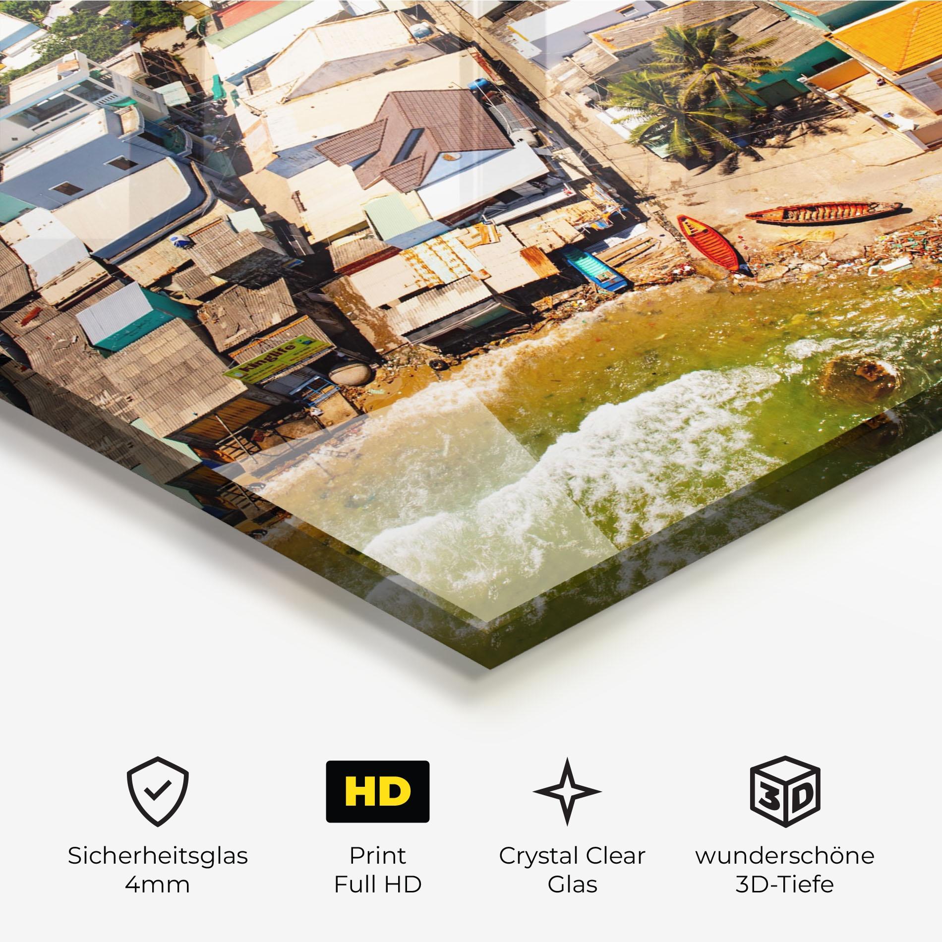 Glasbild Vietnam Slums mockup 3