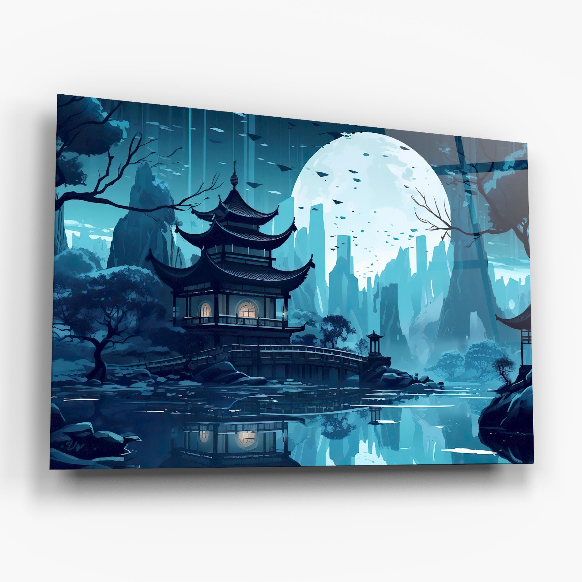 Glasbild Chinese Cartoon mockup 6