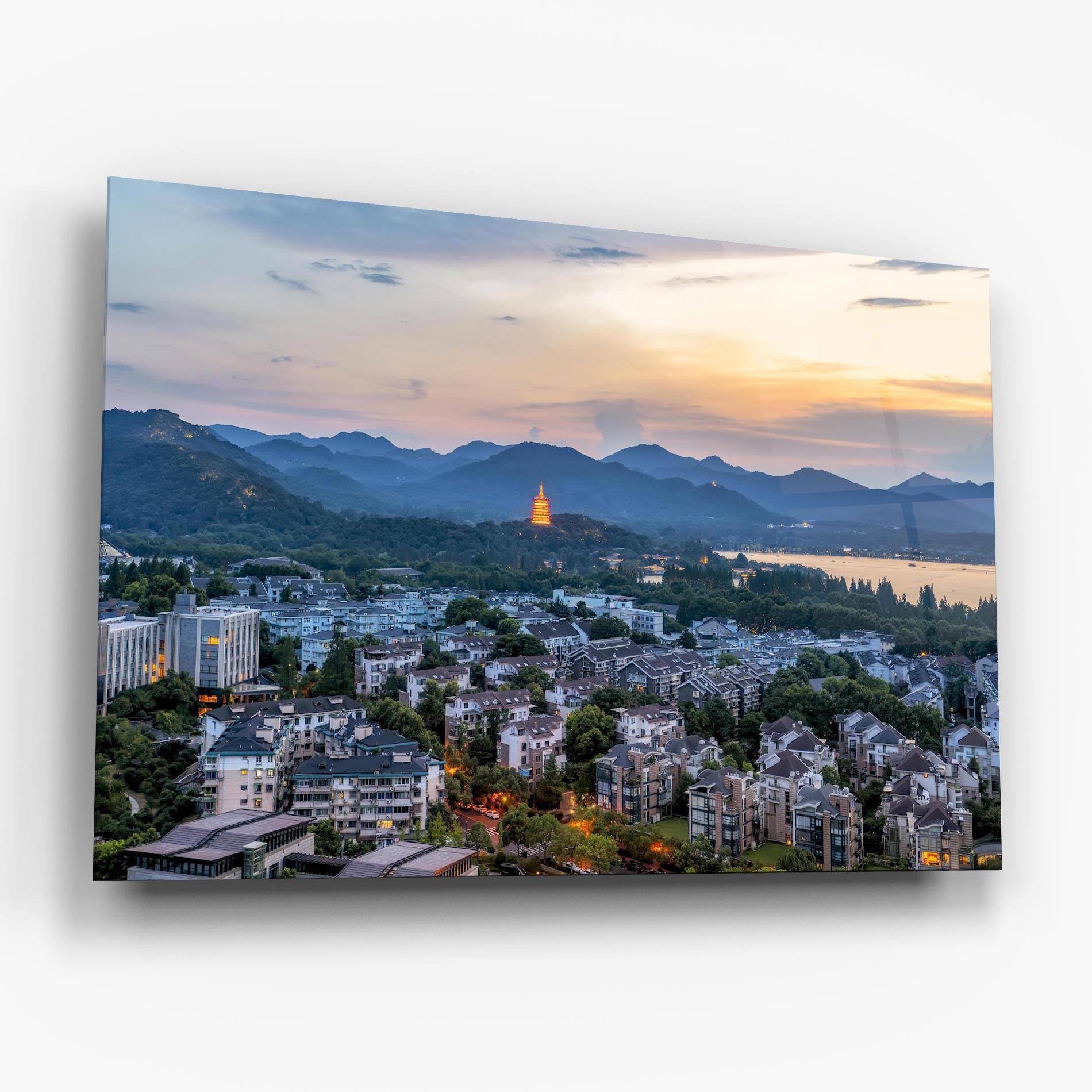 Glasbild Hangzhou China mockup 6