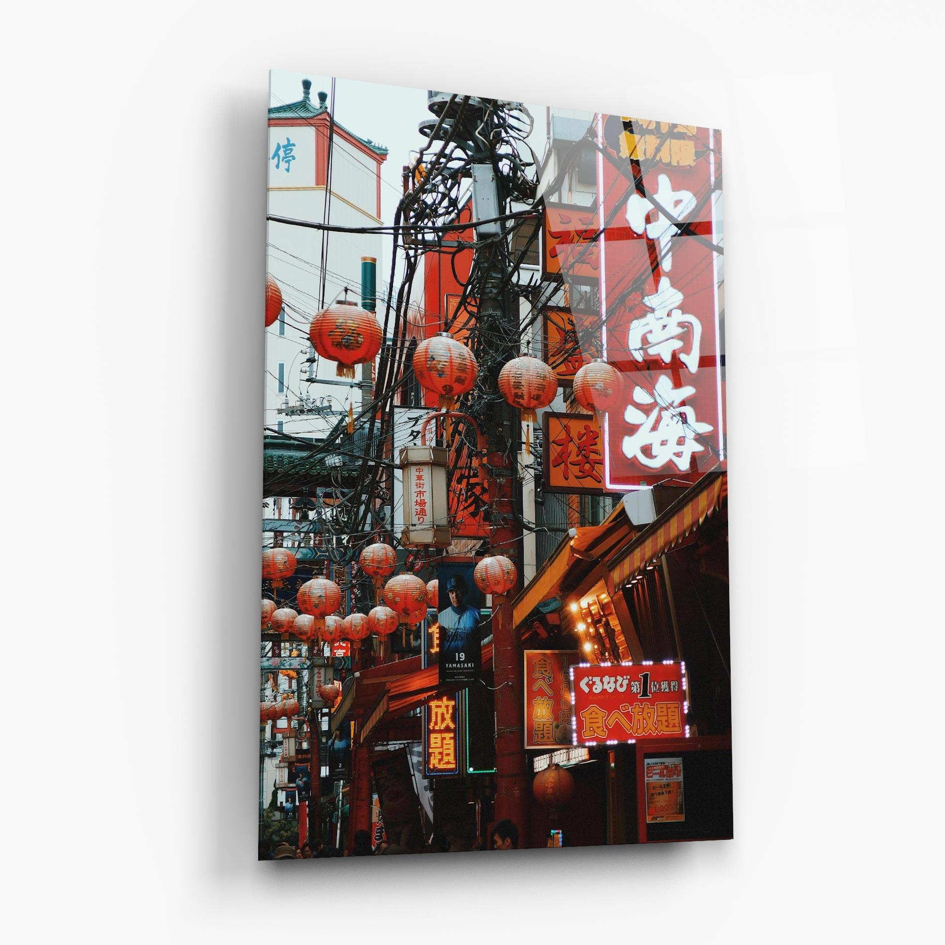 Glasbild Chinatown mockup 6