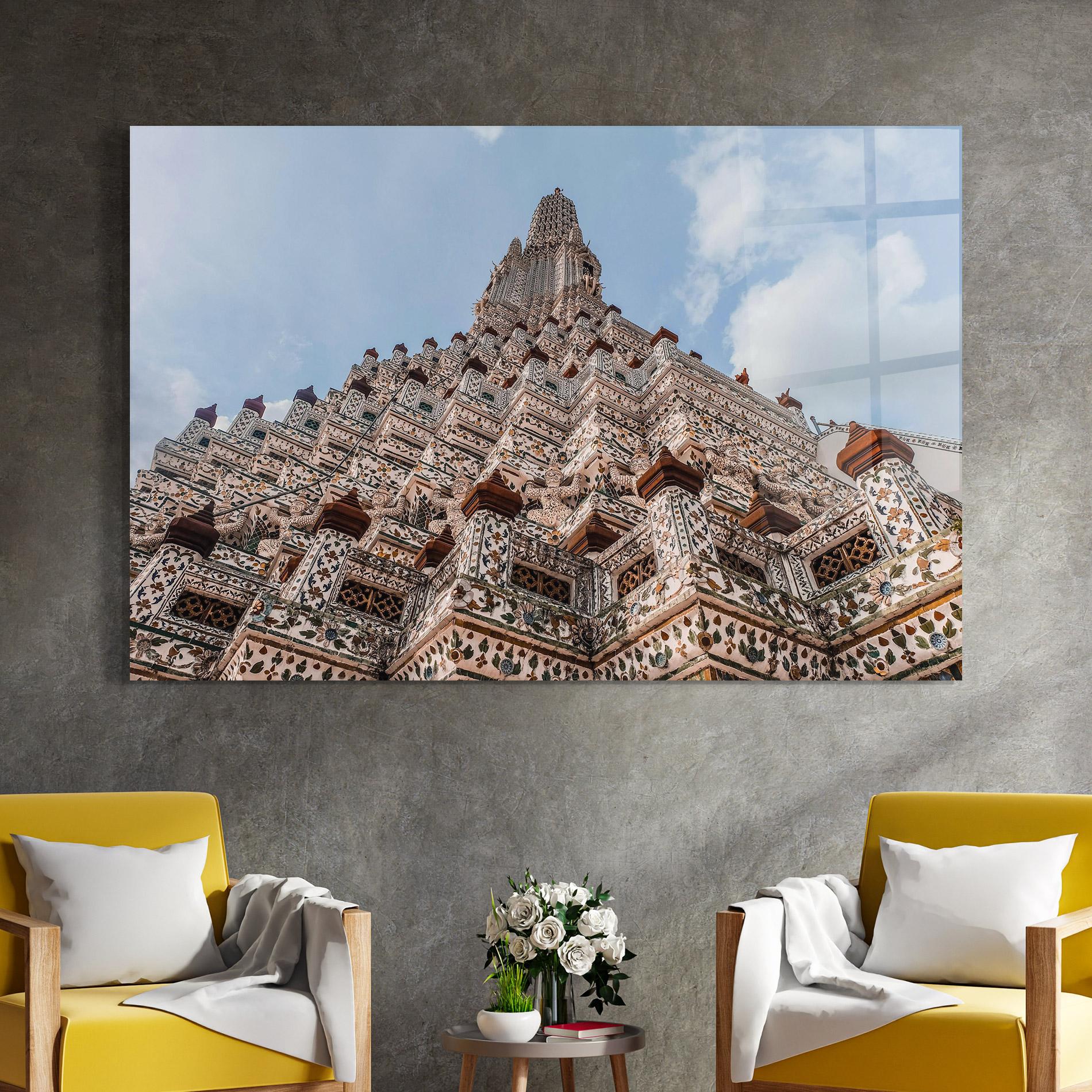 Glasbild Temple Of Dawn mockup 4