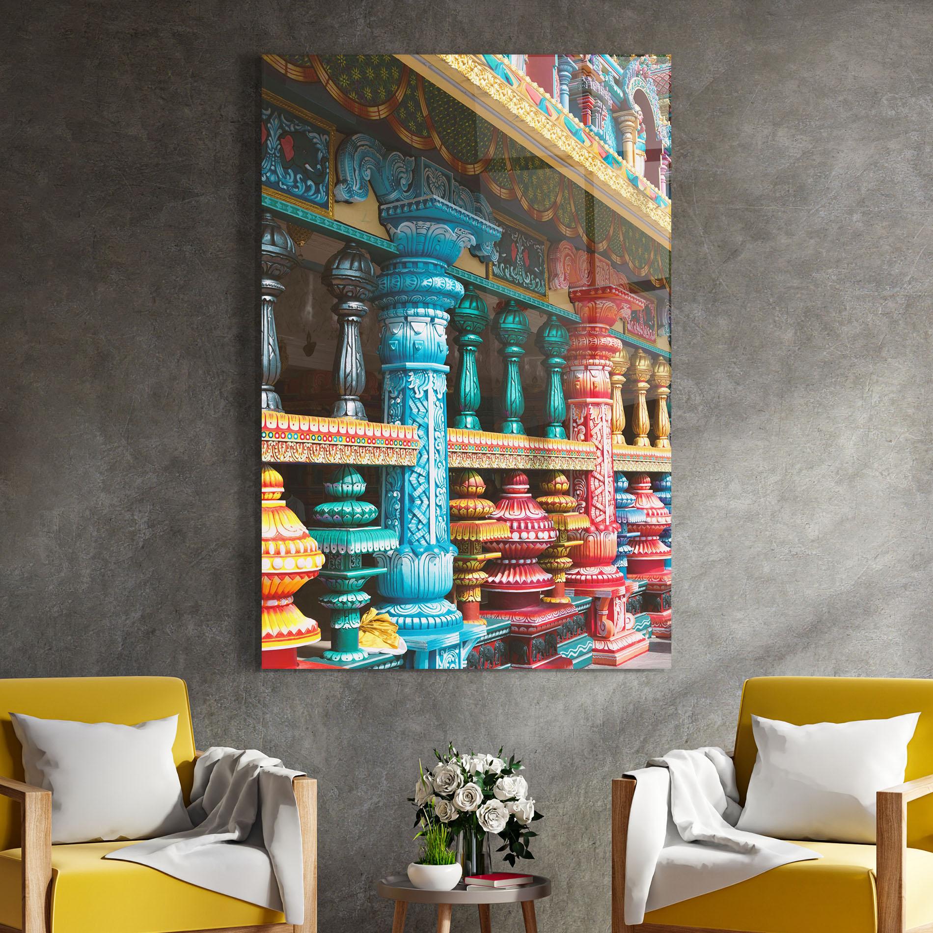 Glasbild Batu Caves mockup 4