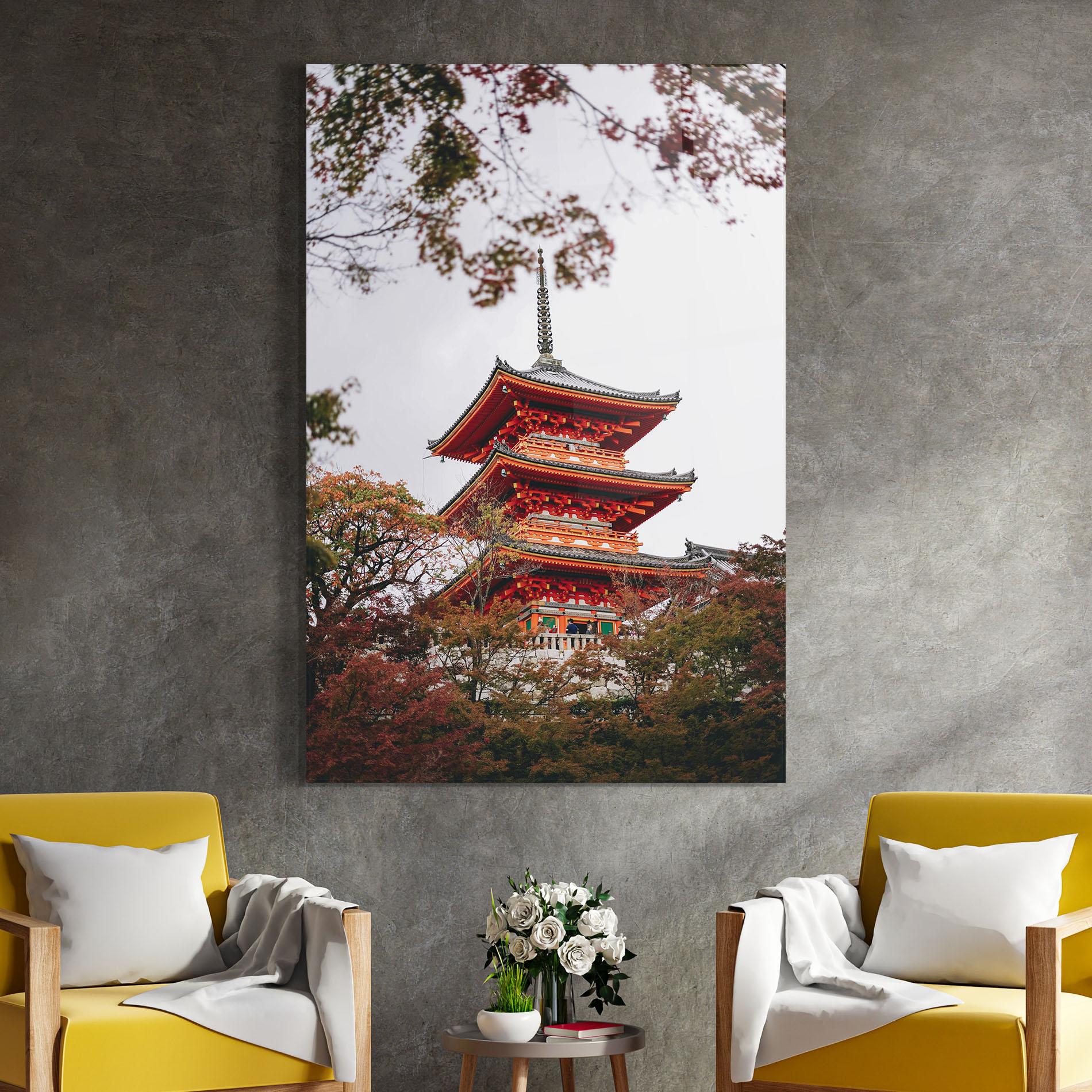 Glasbild Kiyomizu Dera mockup 4