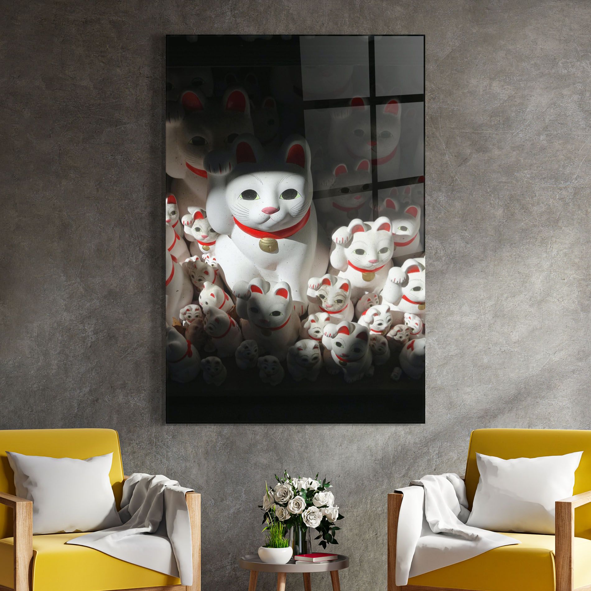 White Lucky Cats mockup 4
