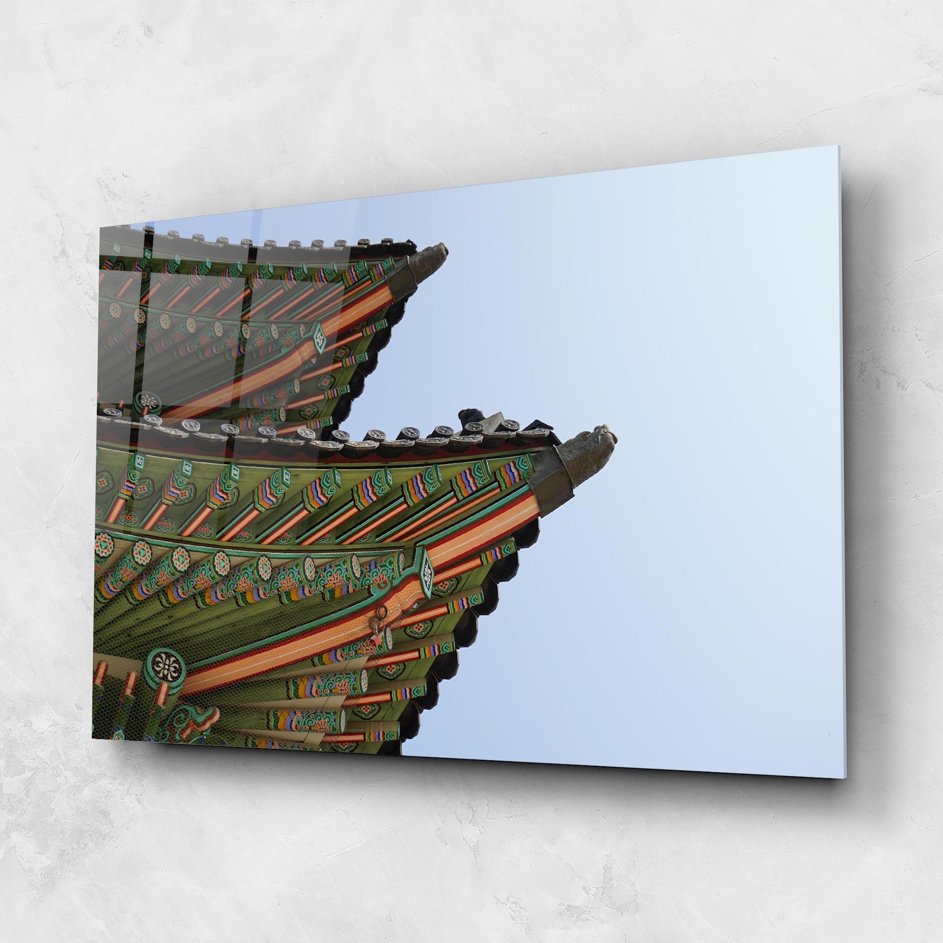Glasbild Gyeongbokgung View mockup 1