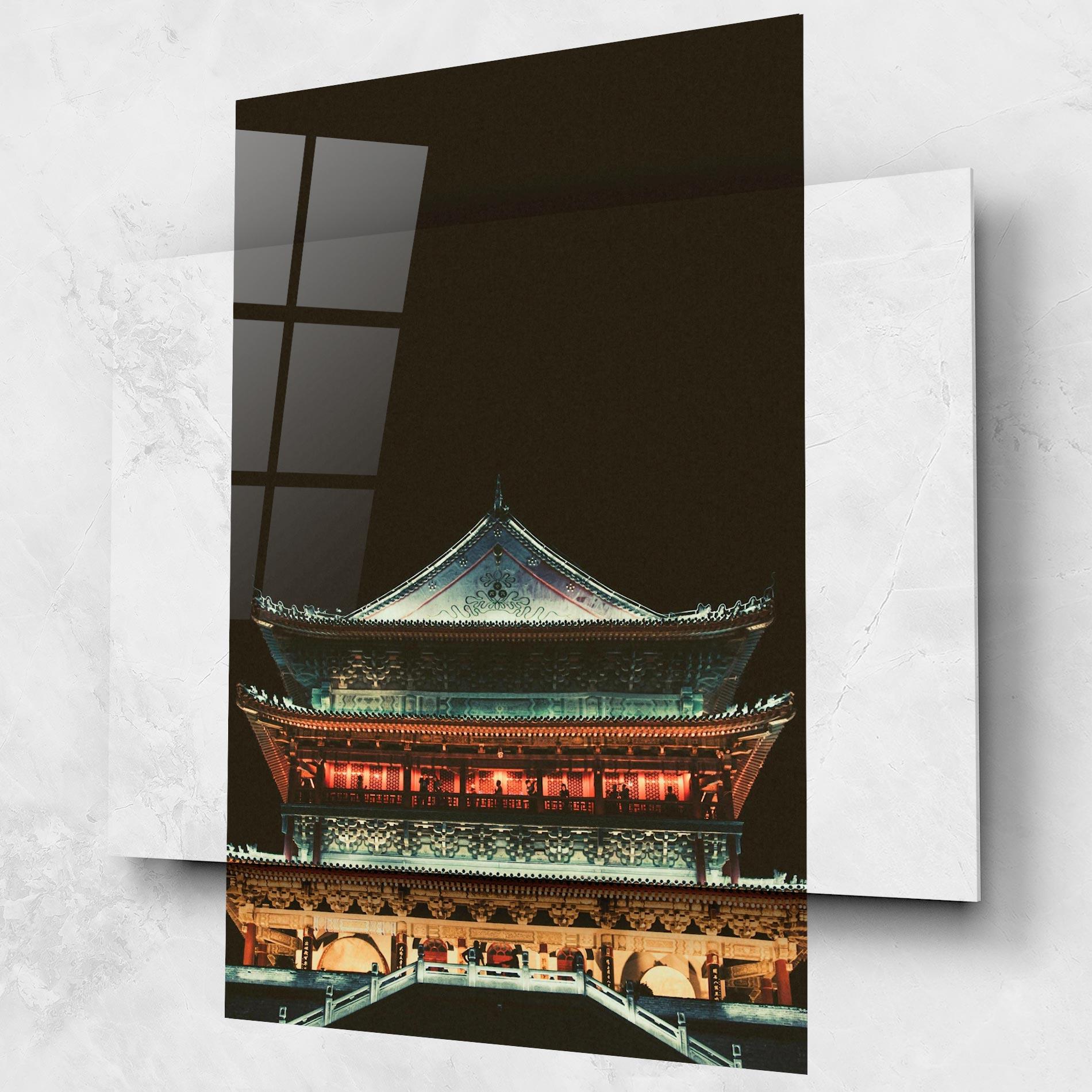 Glasbild Temple Of Xi An mockup 1