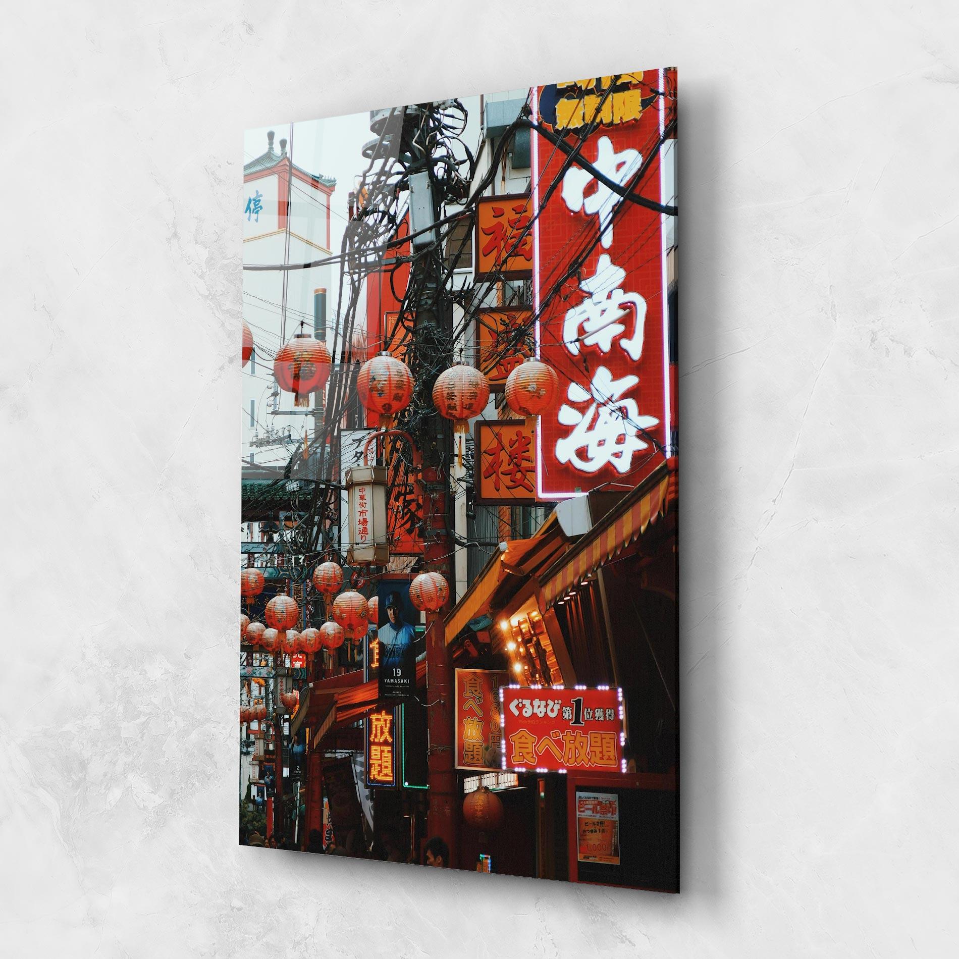 Glasbild Chinatown mockup 1