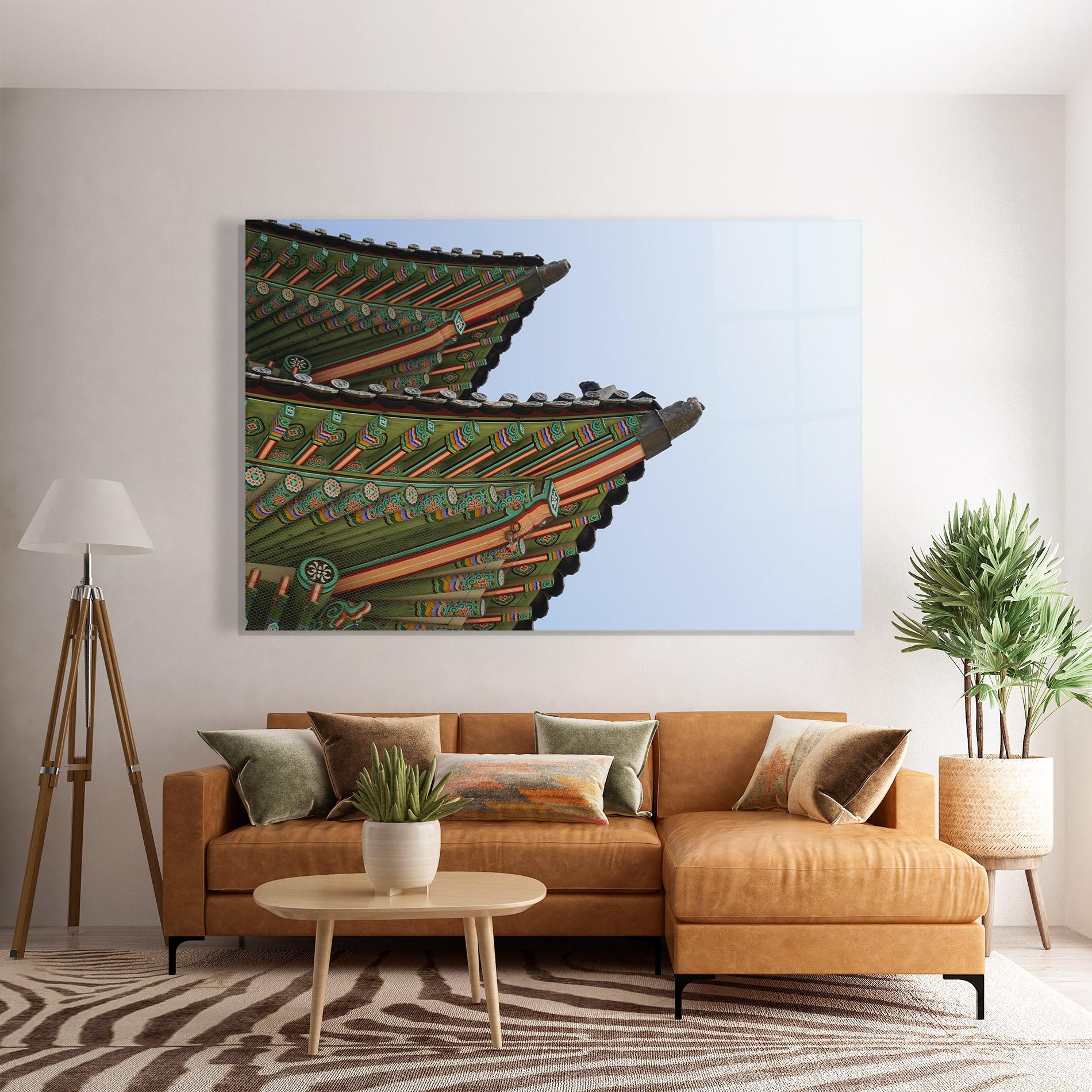 Glasbild Gyeongbokgung View mockup 7