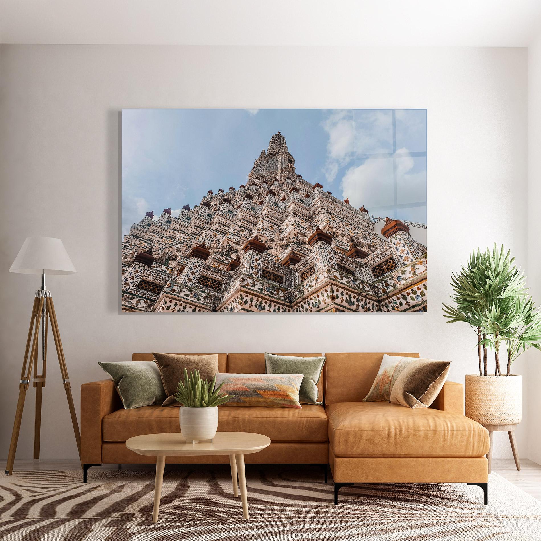 Glasbild Temple Of Dawn mockup 7