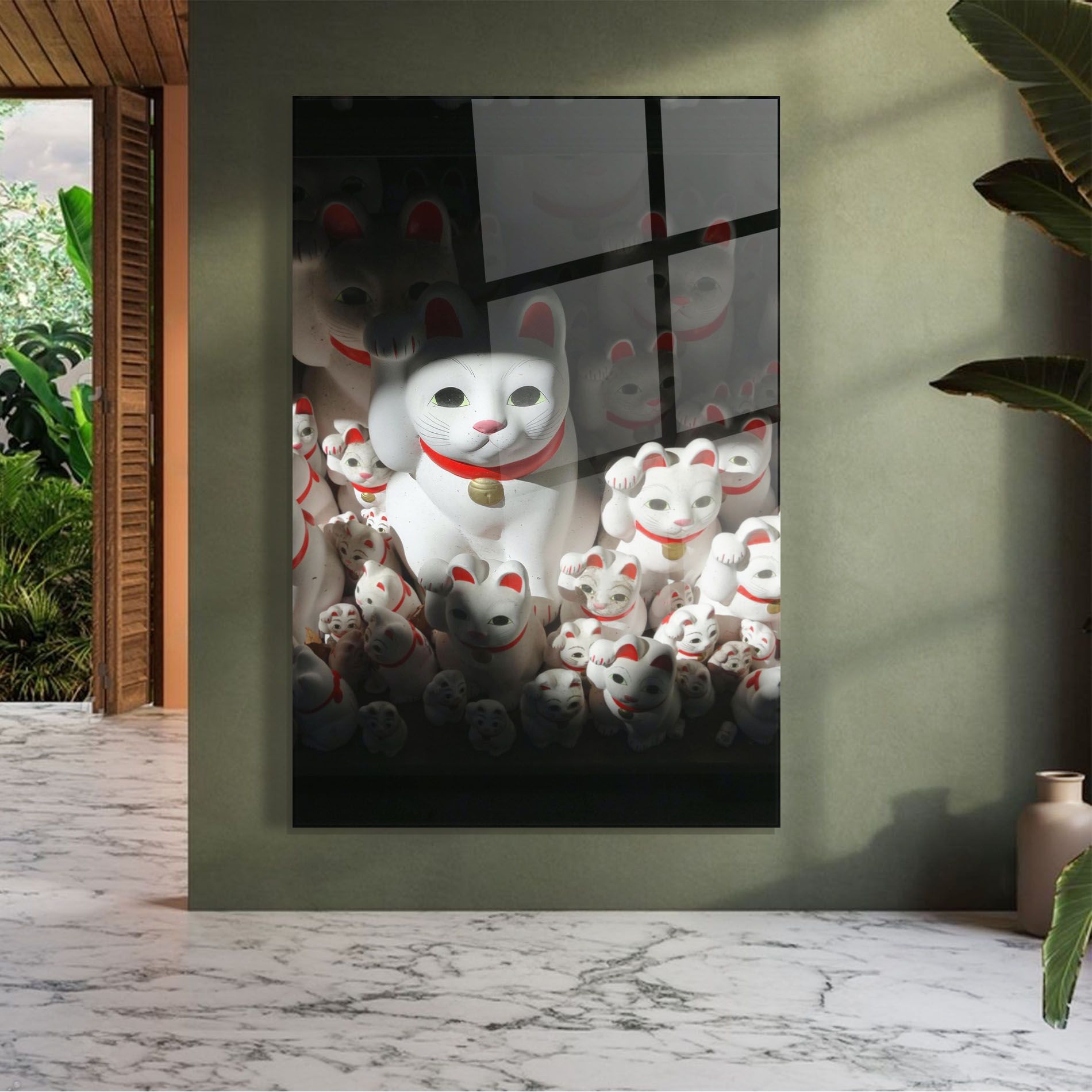 White Lucky Cats mockup 7