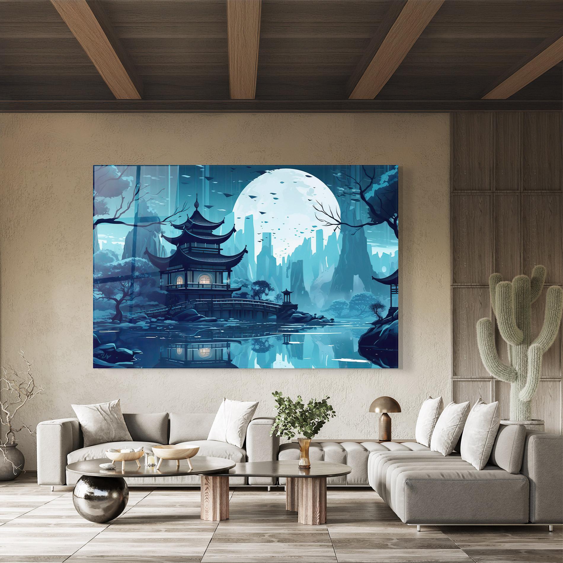 Glasbild Chinese Cartoon mockup 8