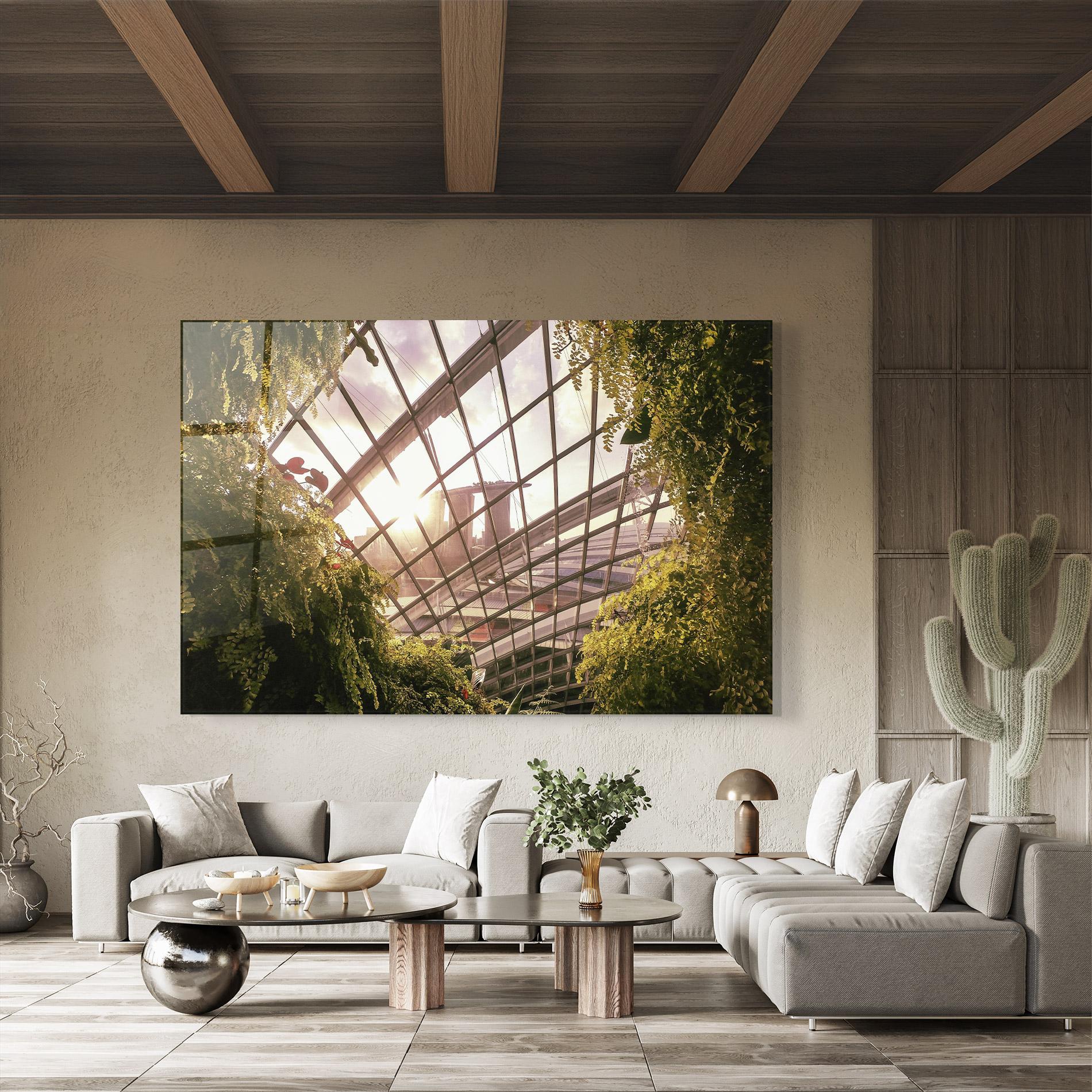 Glasbild Cloud Forest mockup 8