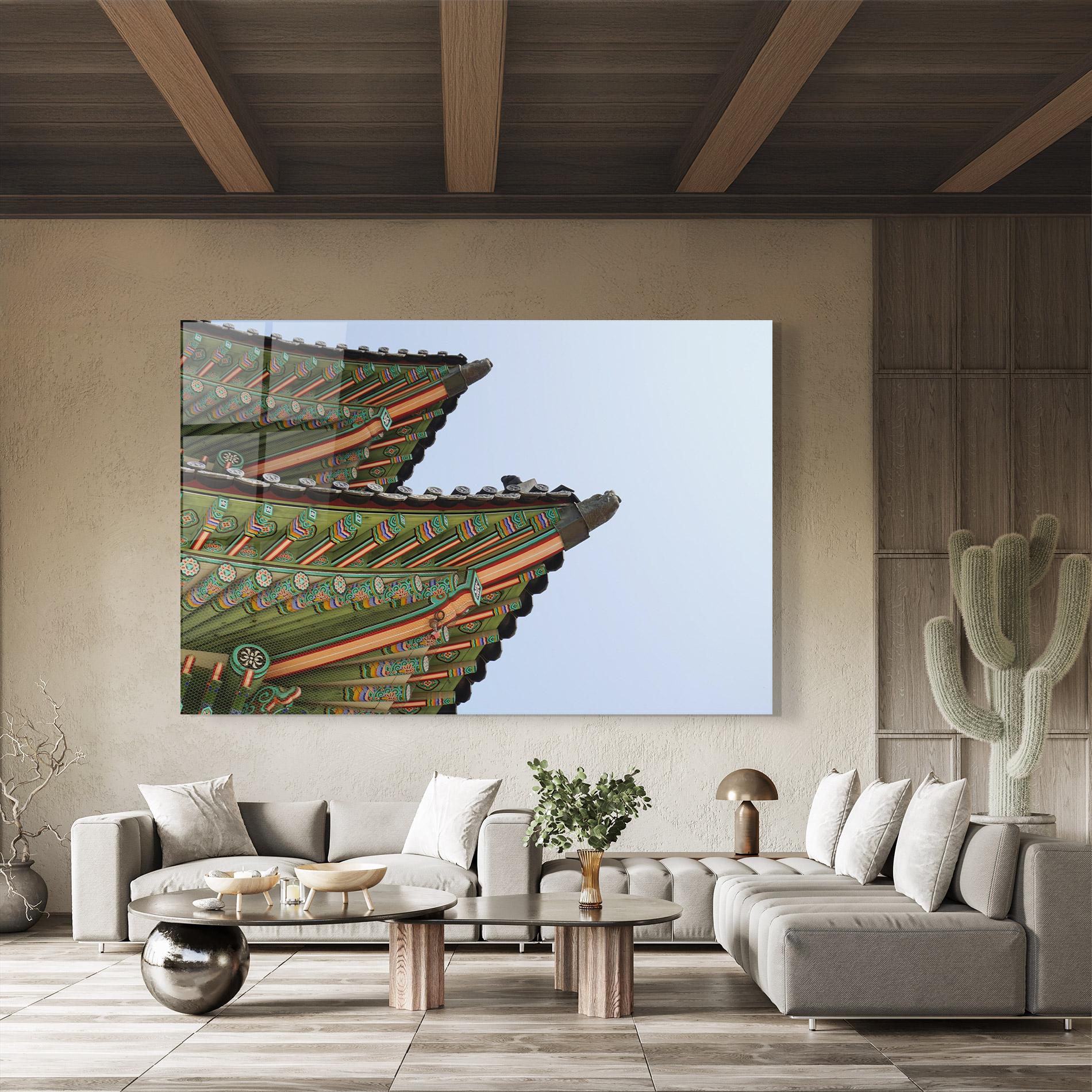 Glasbild Gyeongbokgung View mockup 8