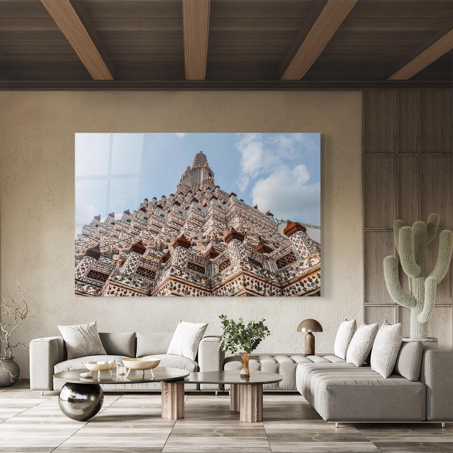 Glasbild Temple Of Dawn mockup 8