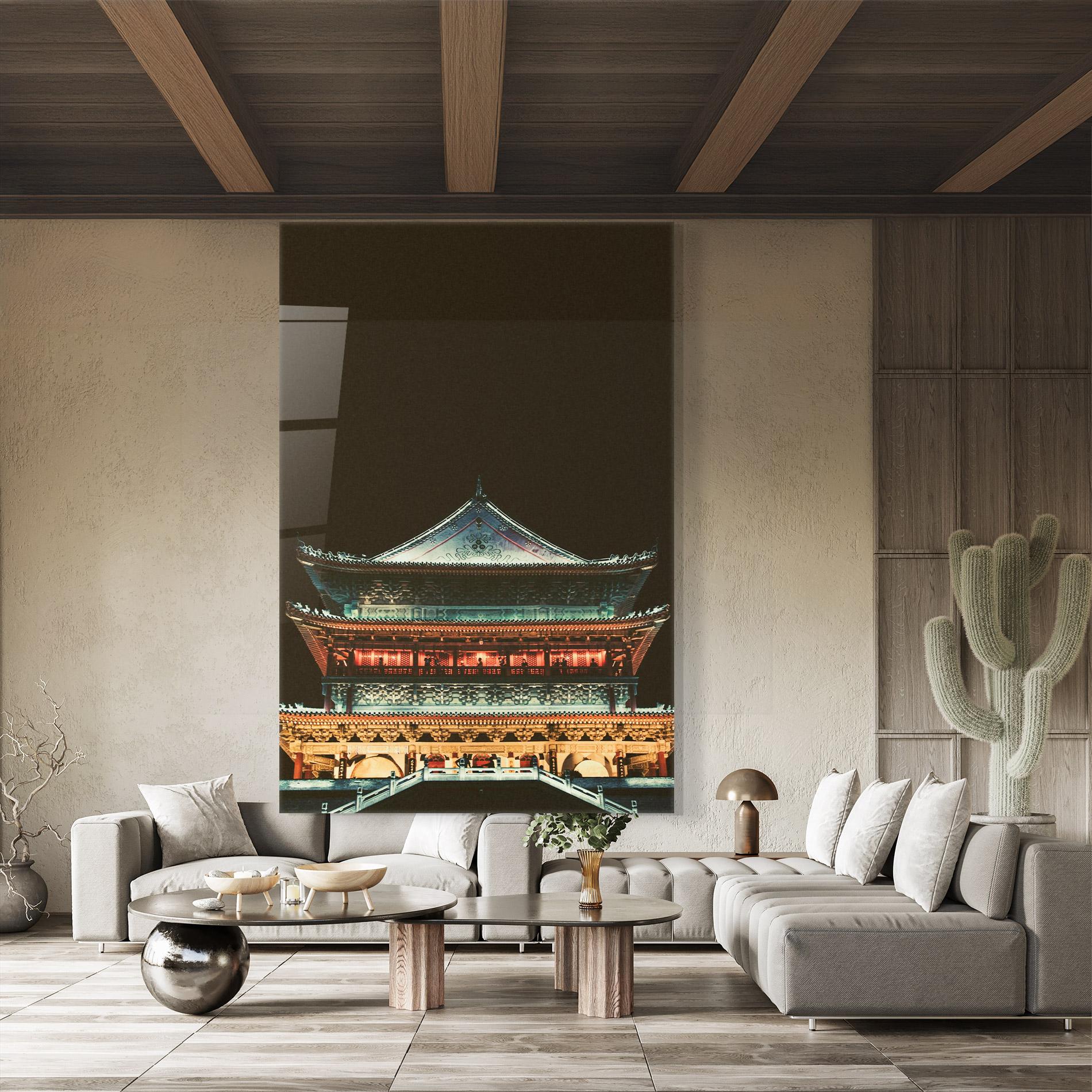 Glasbild Temple Of Xi An mockup 8