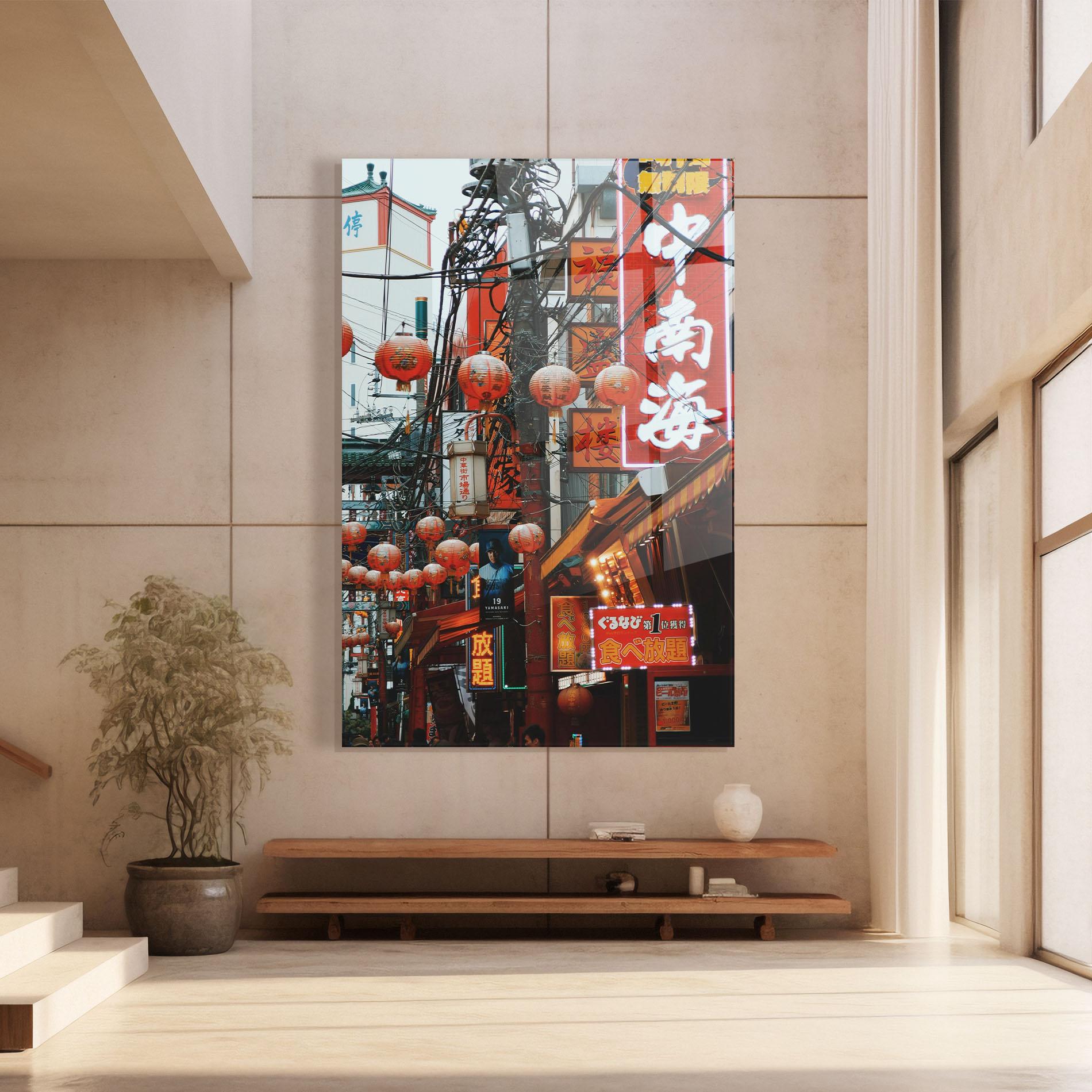 Glasbild Chinatown mockup 8