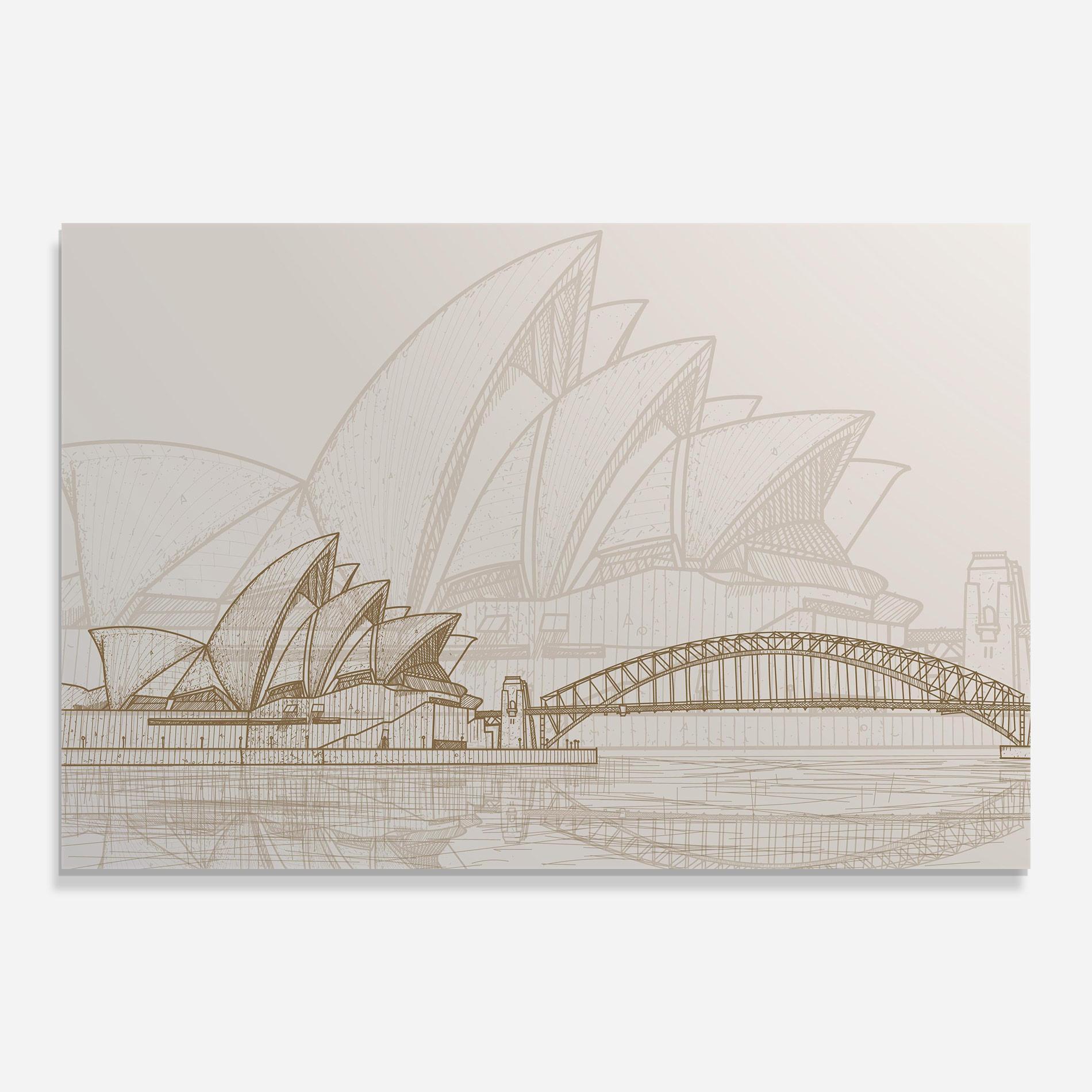 Glasbild Brown Opera House mockup 0