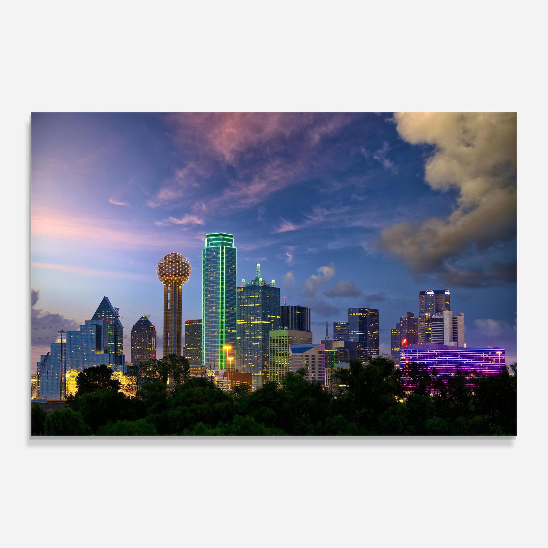 Glasbild Dallas Dusk mockup 0