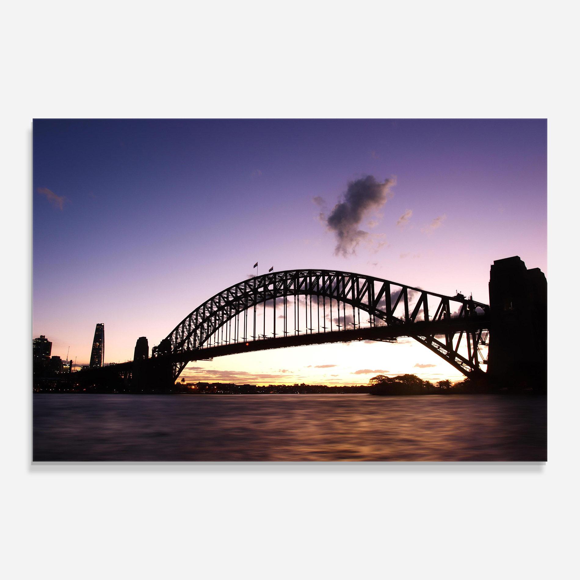 Glasbild Purple Sky Sydney mockup 0
