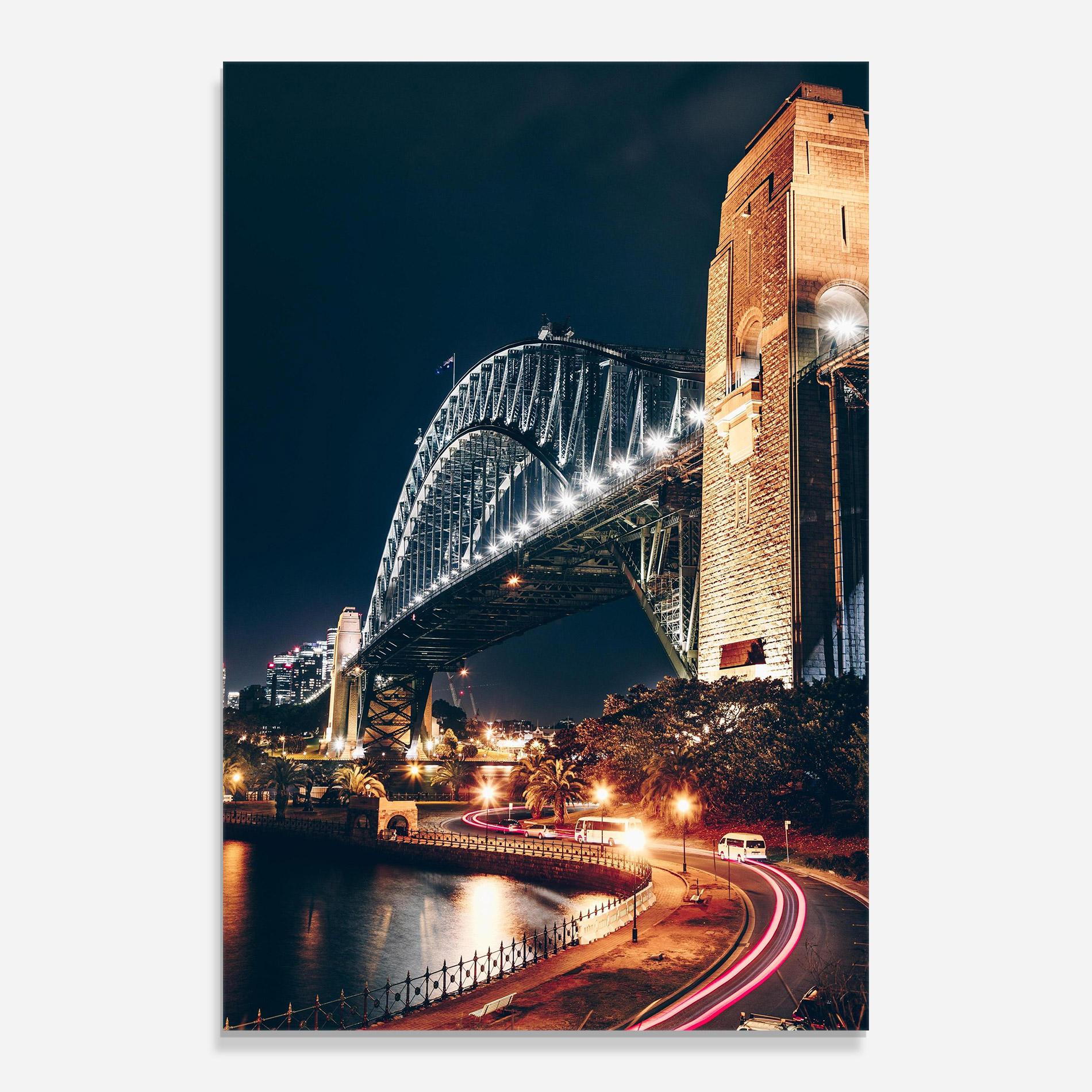 Glasbild Sydney Harbour Bridge mockup 0
