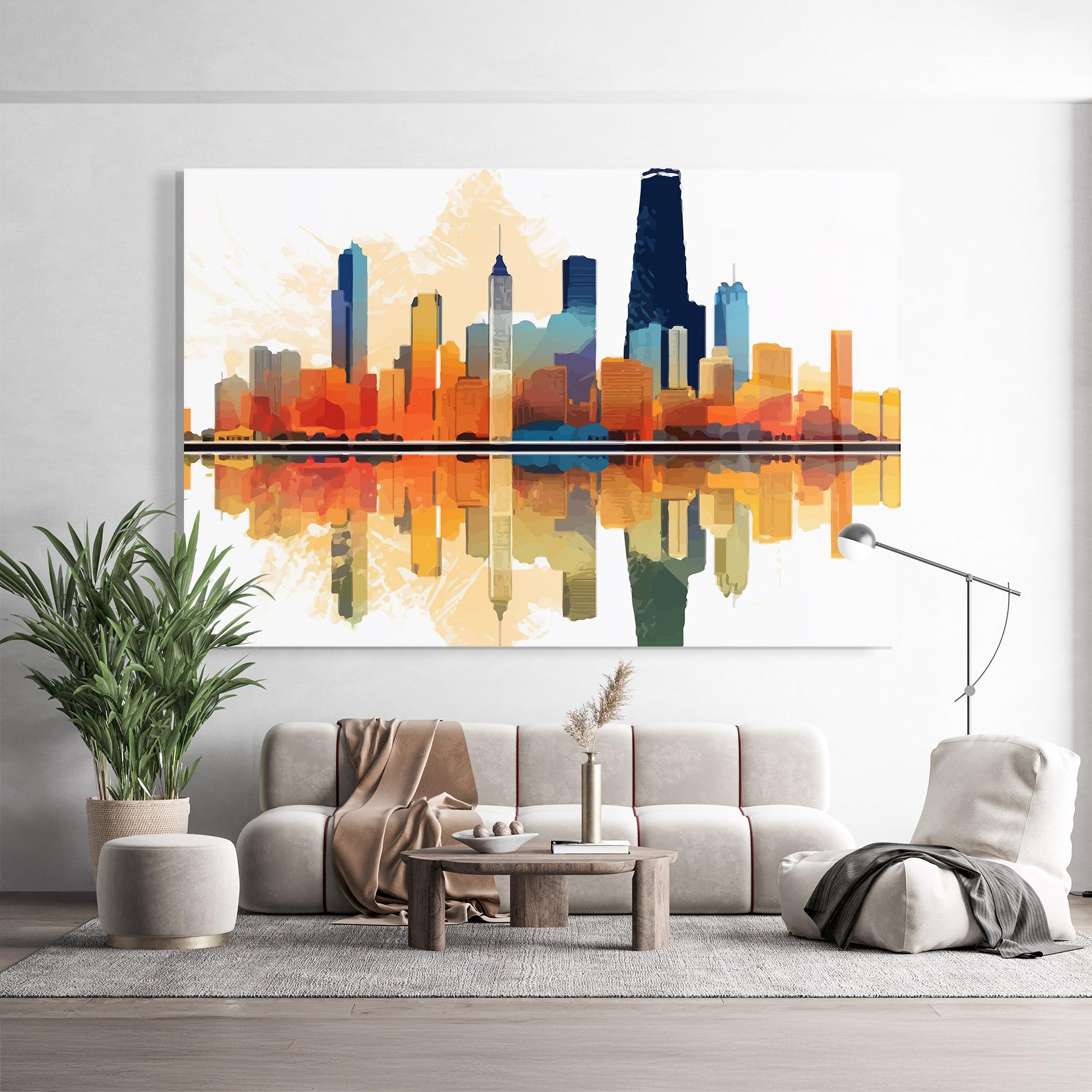 Glasbild Australian River mockup 9