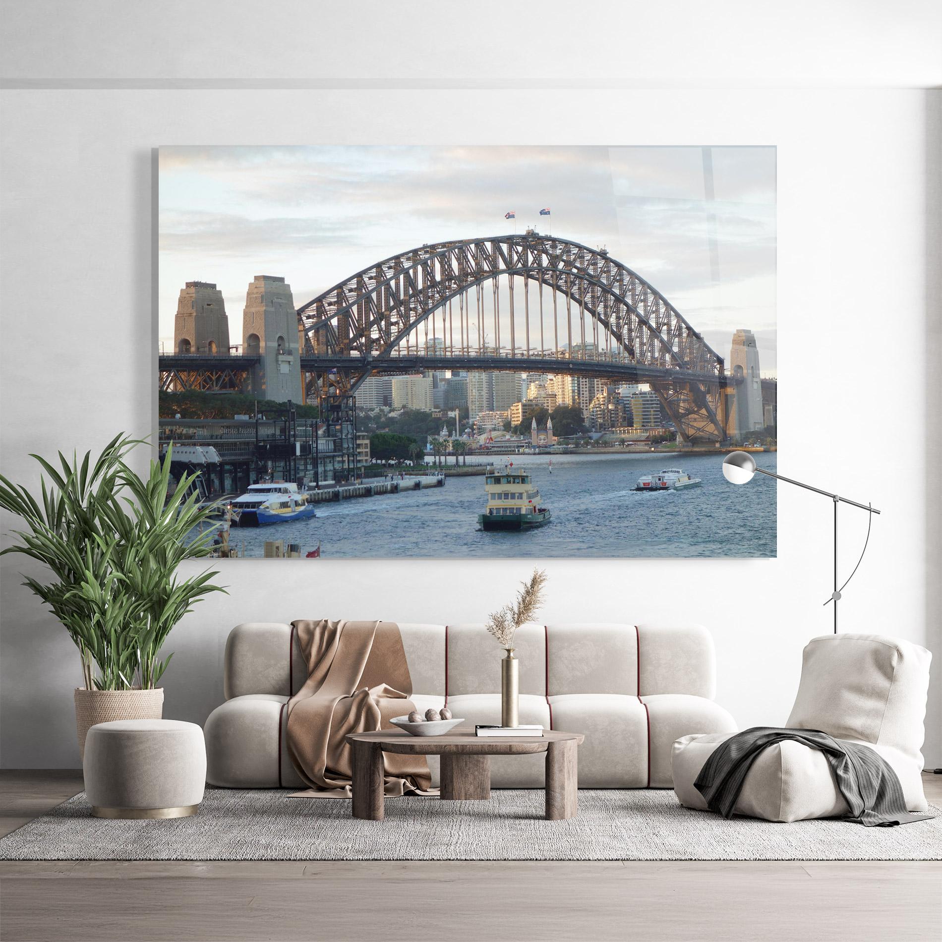 Glasbild Harbour Bridge View mockup 9