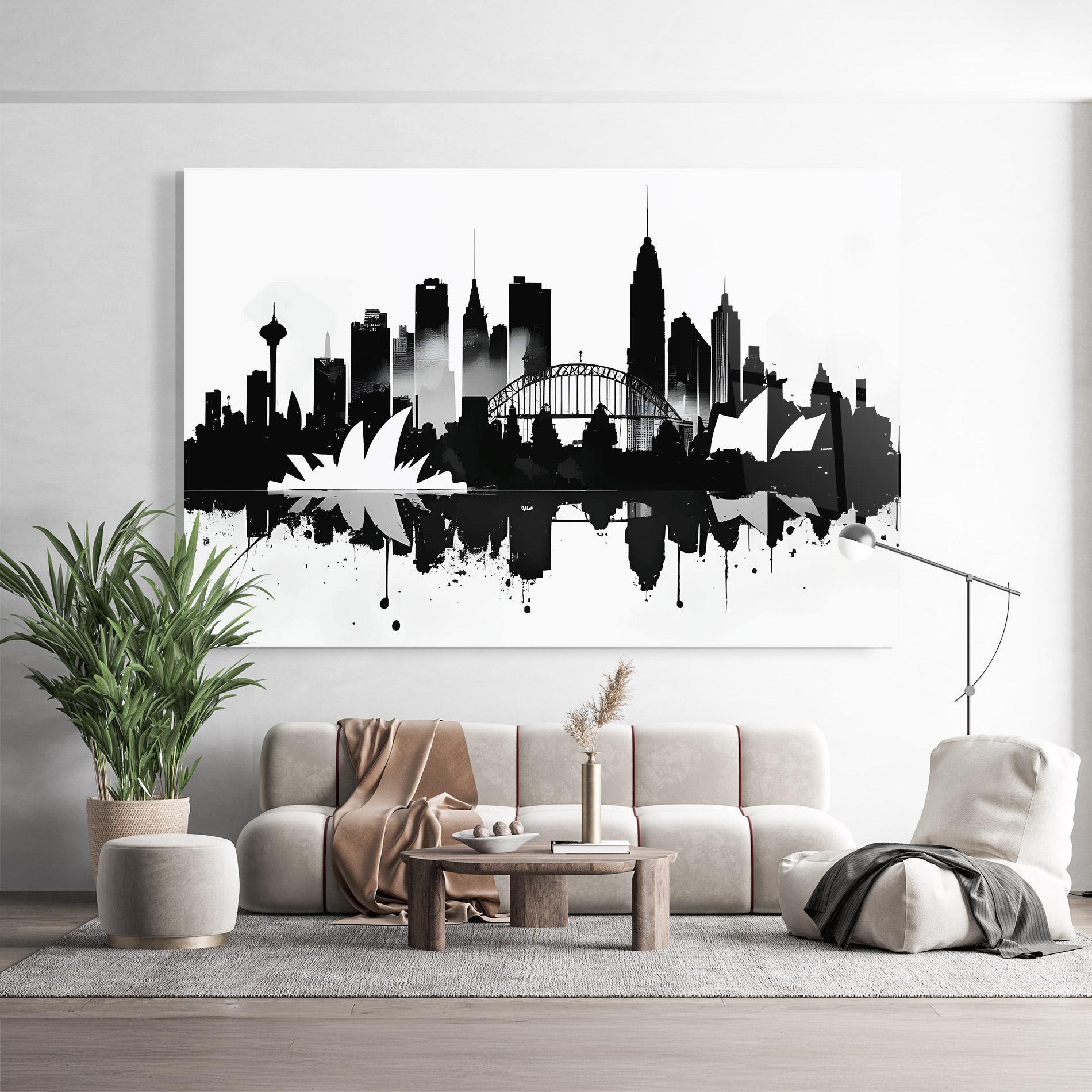 Glasbild Opera House Art mockup 9