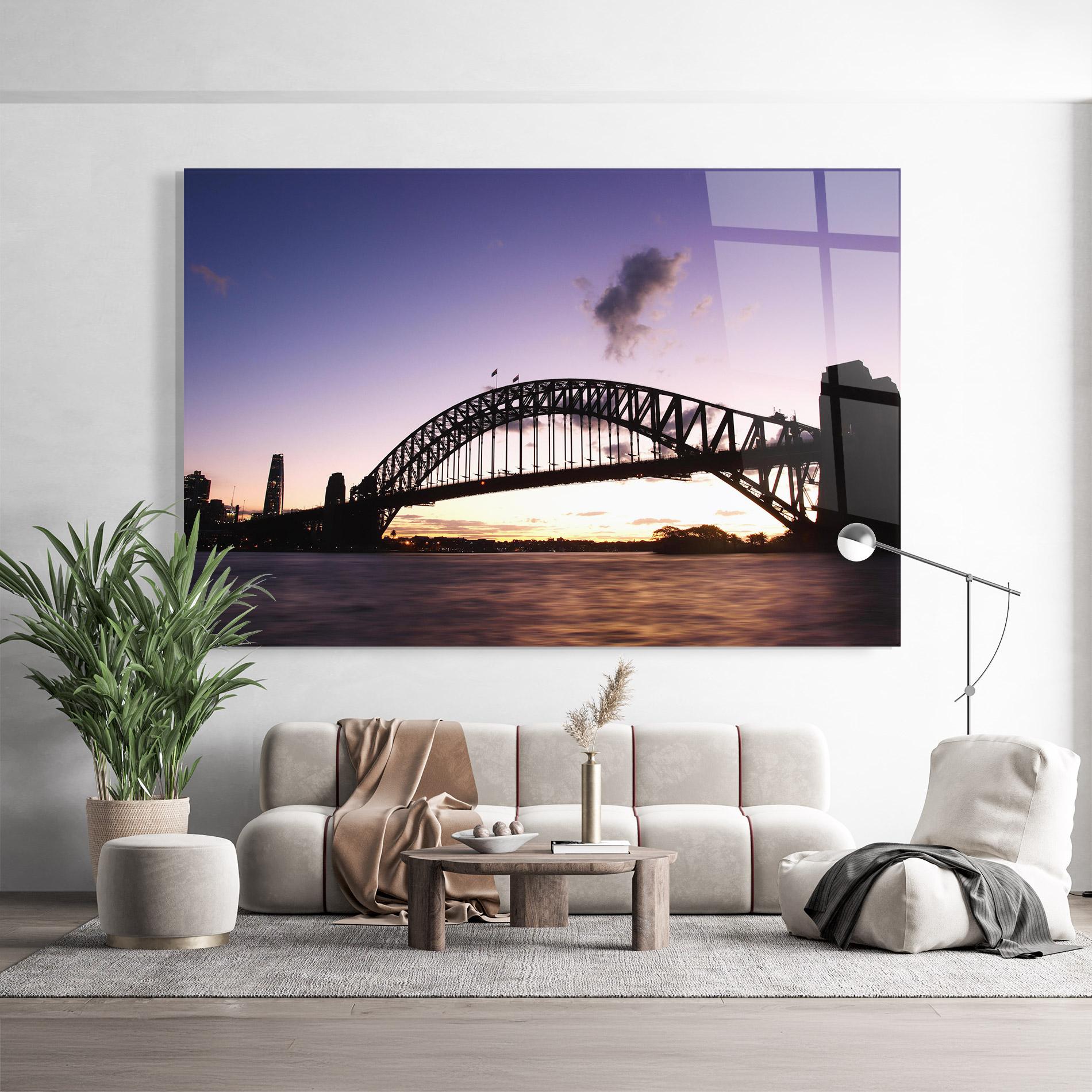Glasbild Purple Sky Sydney mockup 9