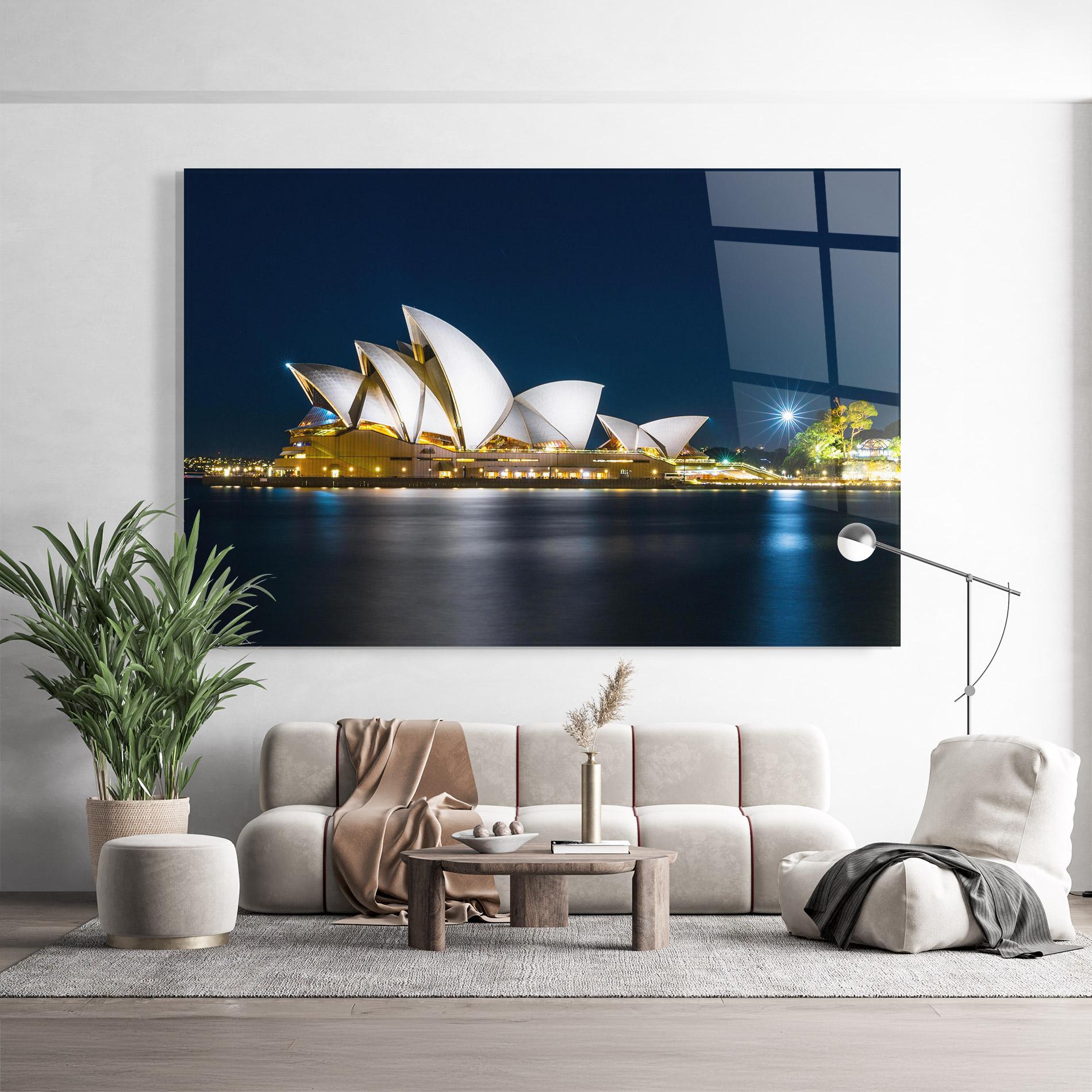 Glasbild Shiny Opera House mockup 9