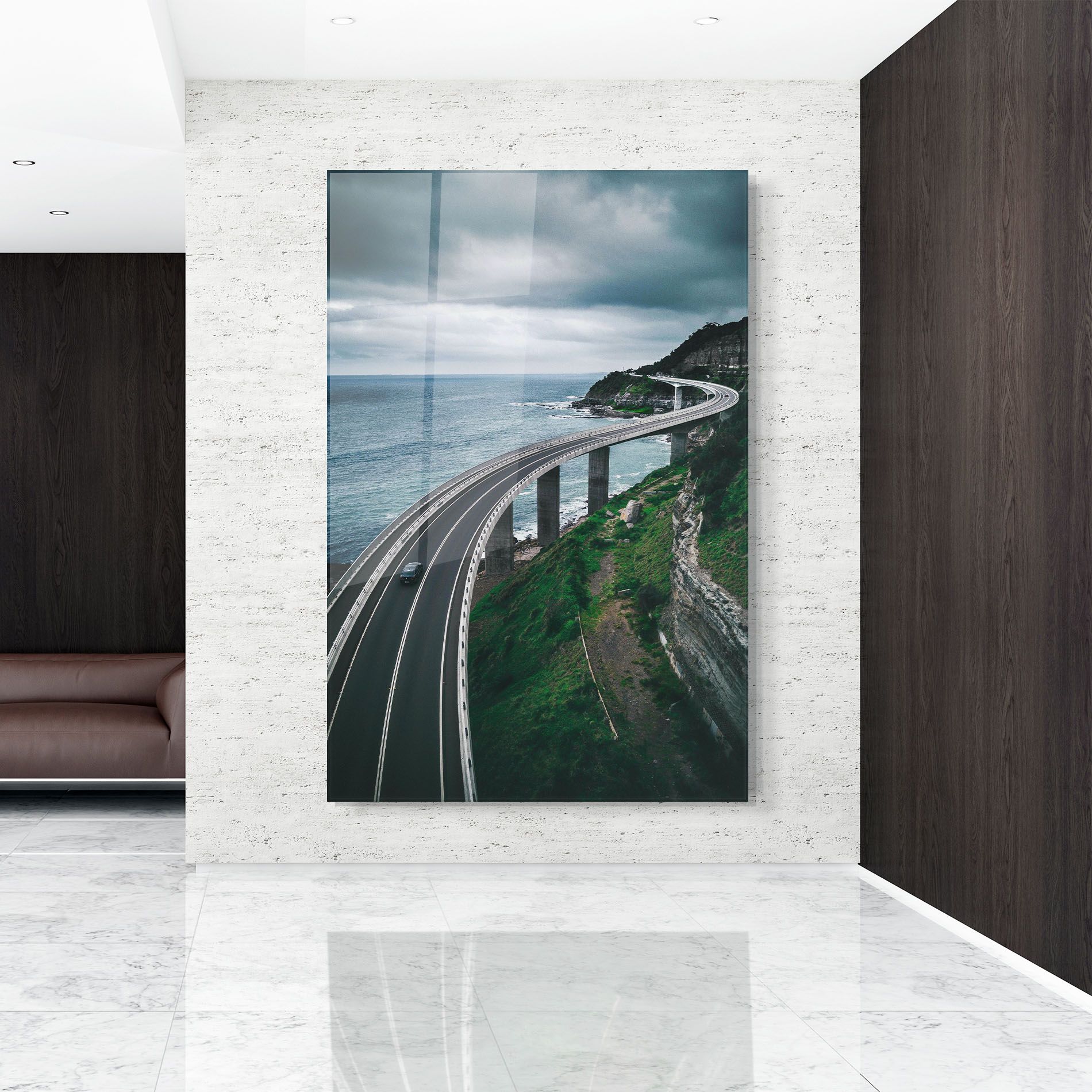 Road Cloudy Day mockup 9