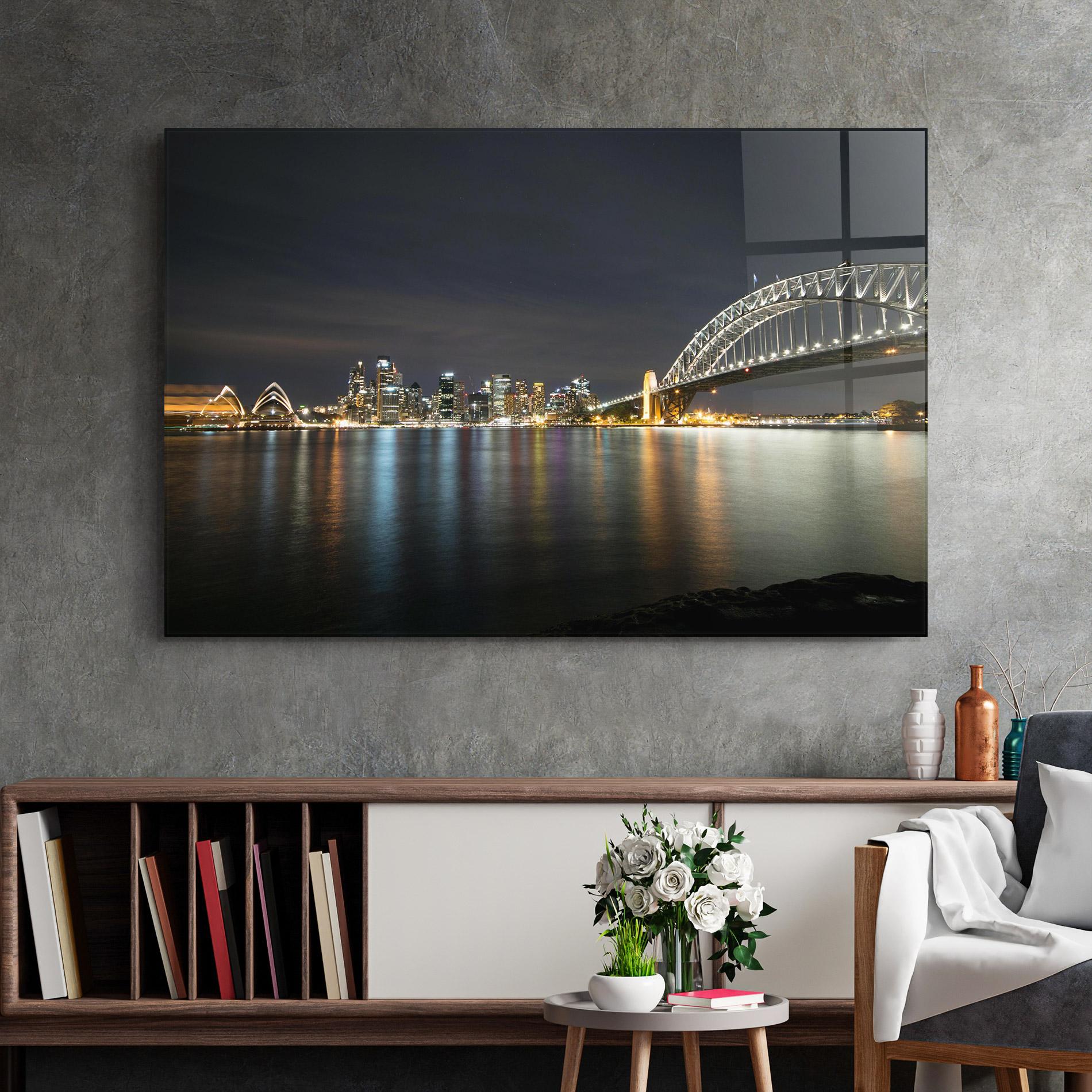 Glasbild Harbour Bridge mockup 2
