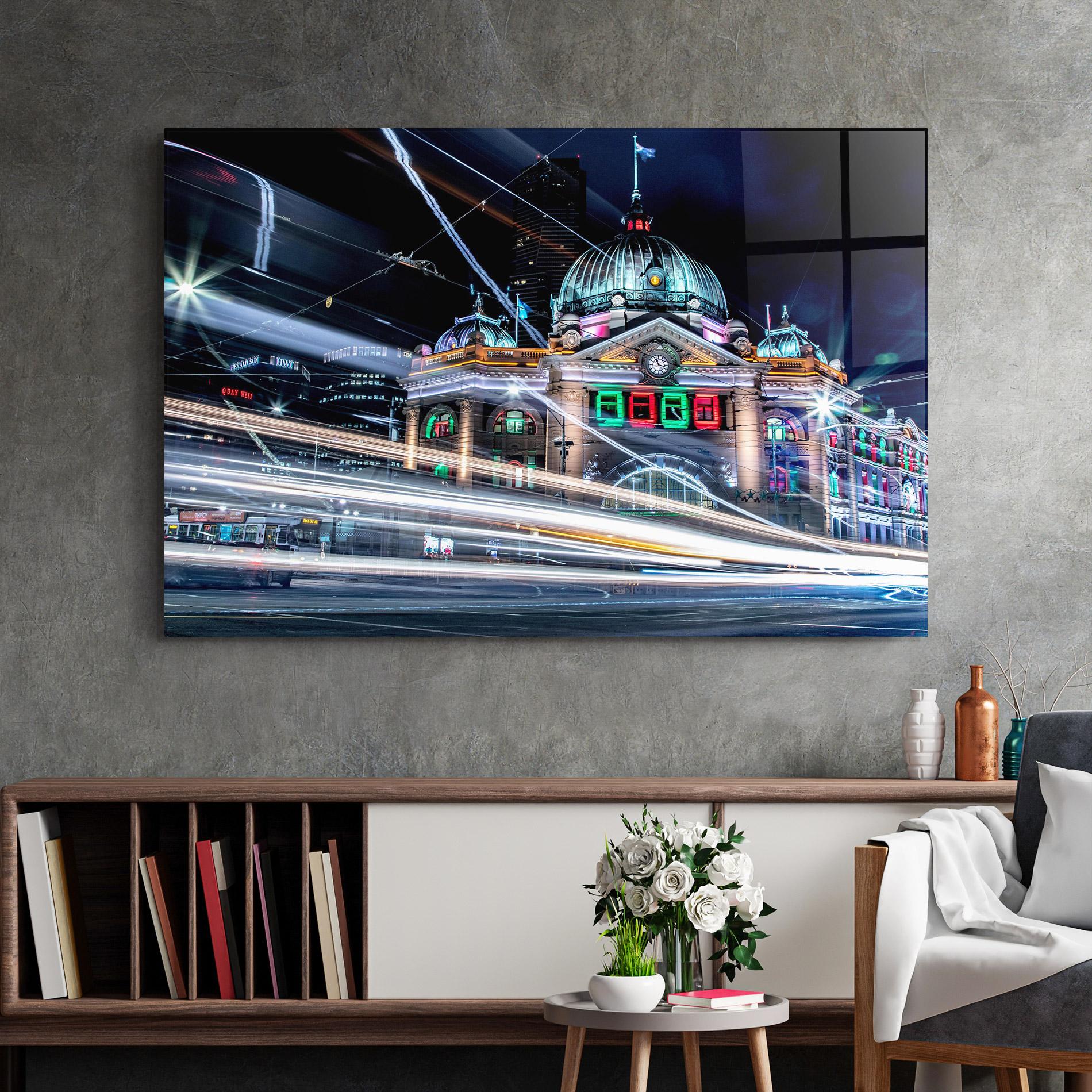 Glasbild Night Move View mockup 2