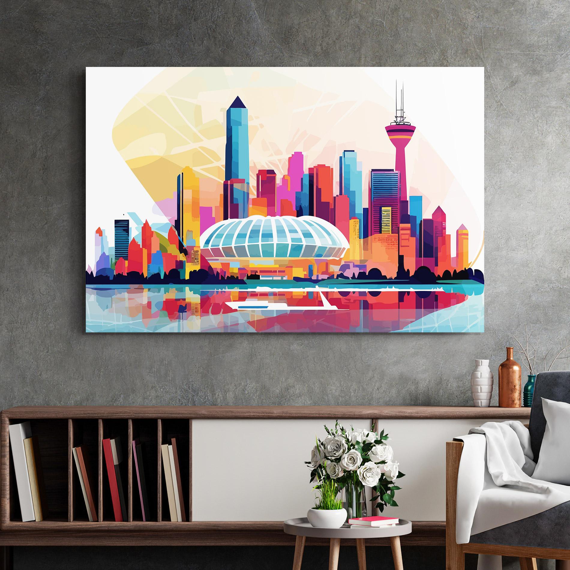 Glasbild Olympic Stadium Color mockup 2