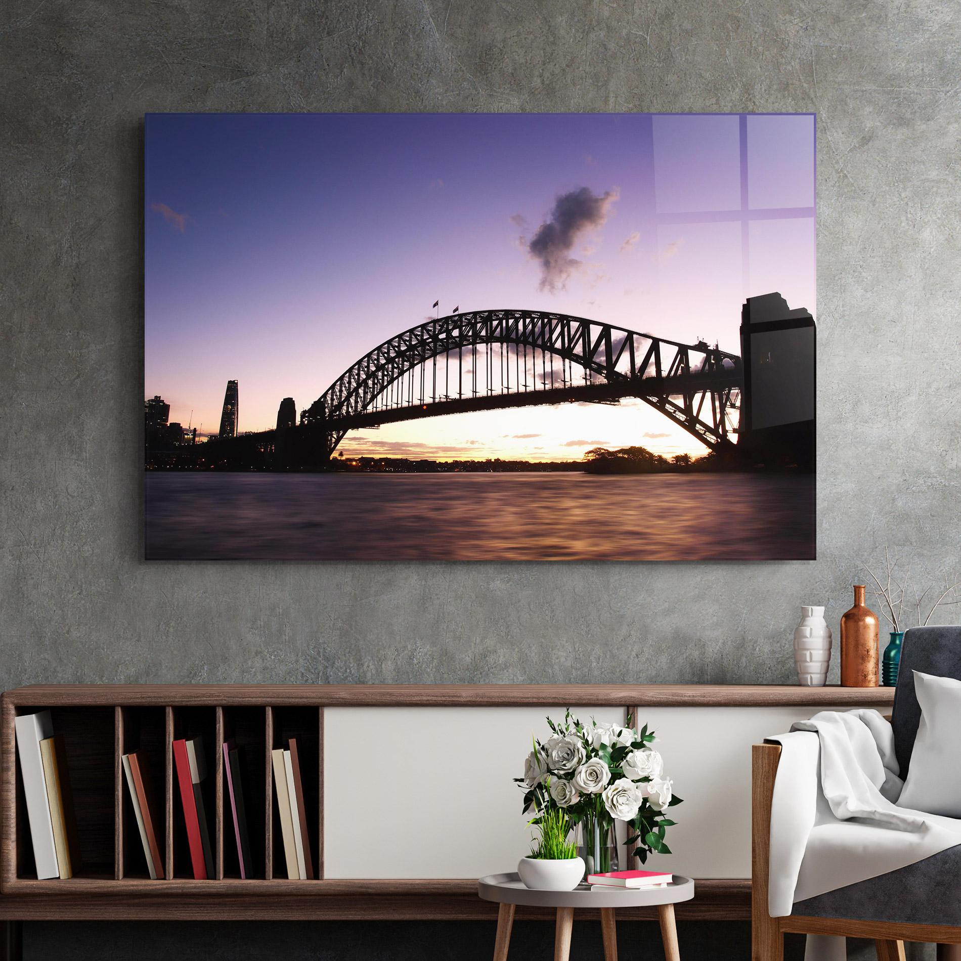 Glasbild Purple Sky Sydney mockup 2