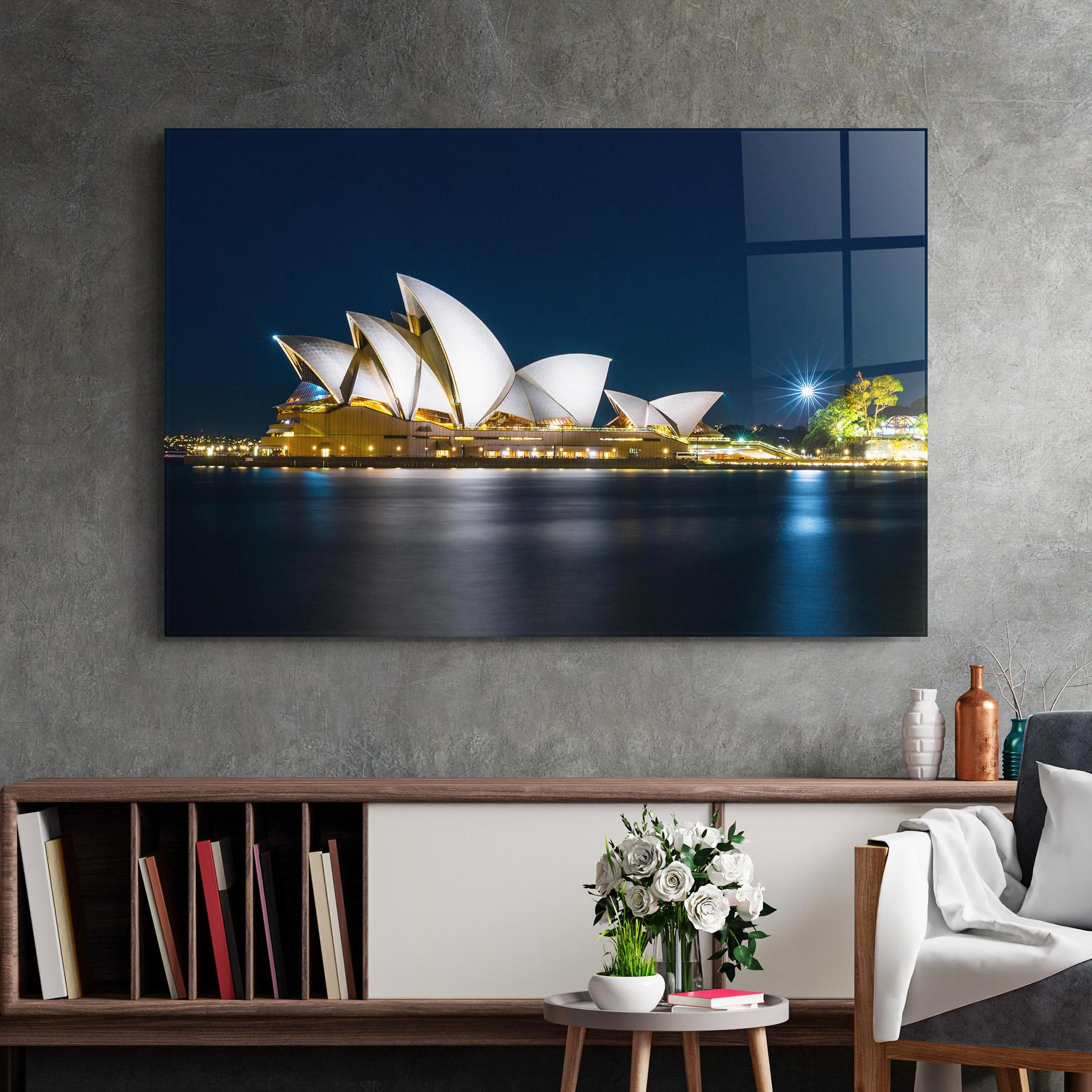 Glasbild Shiny Opera House mockup 2