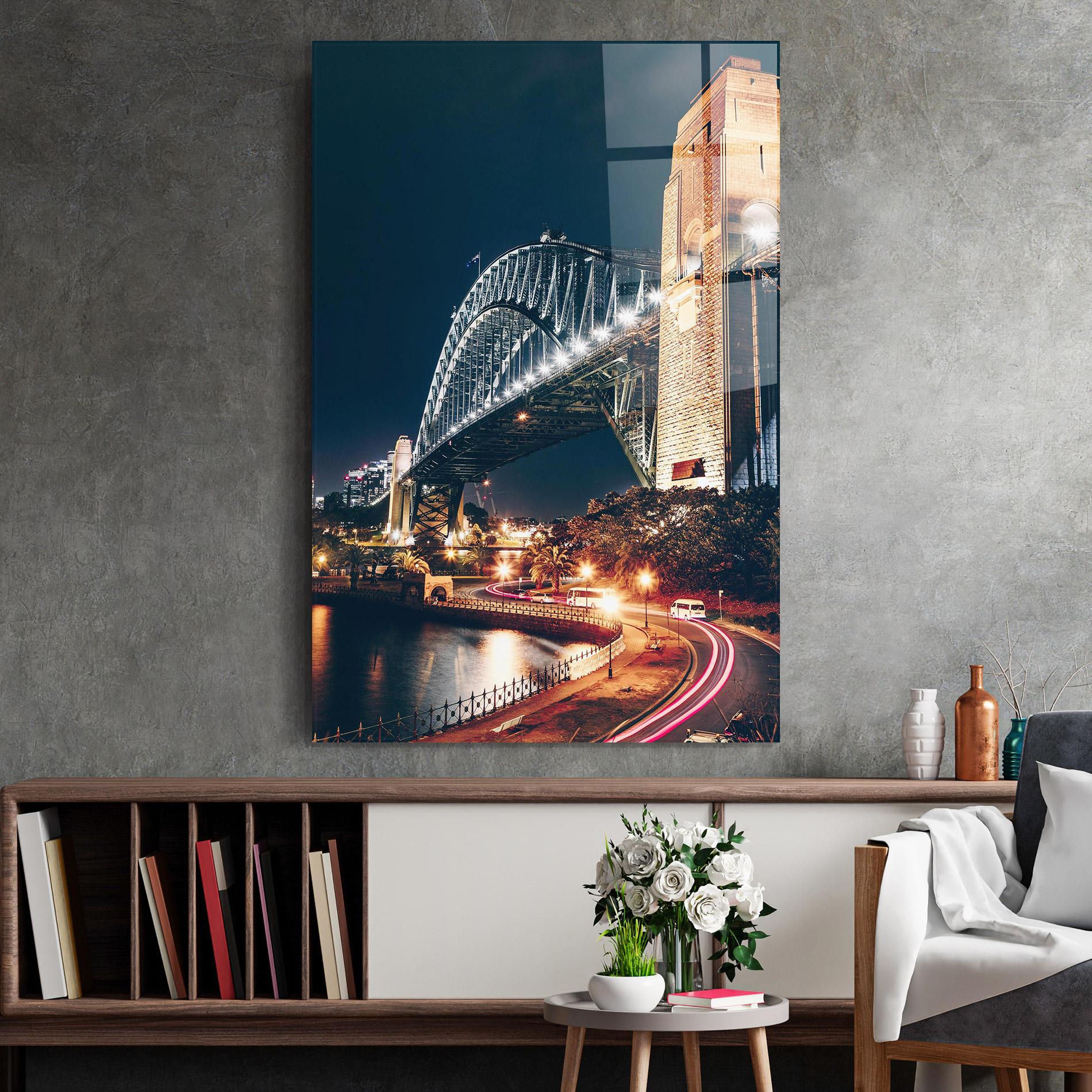 Glasbild Sydney Harbour Bridge mockup 2