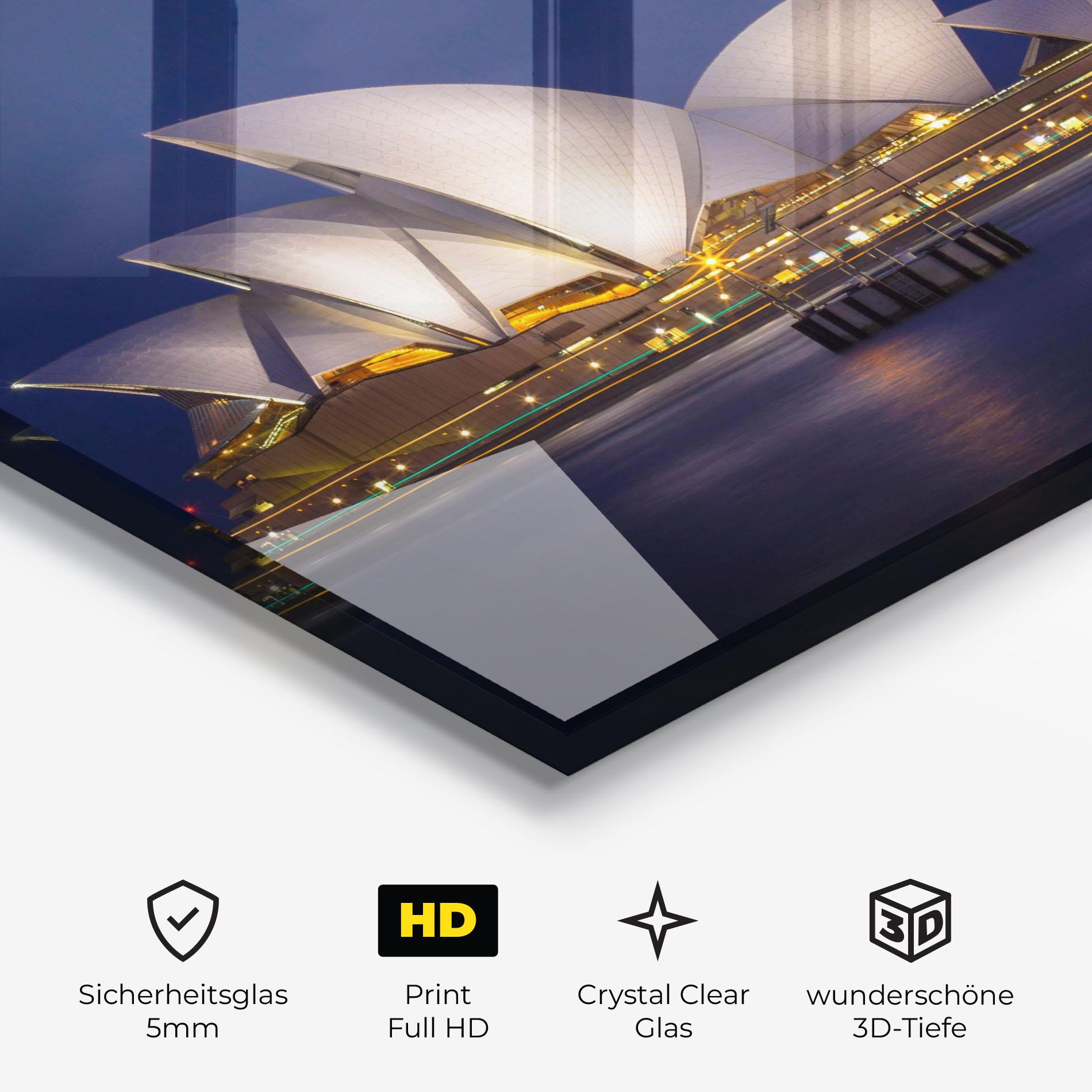 Glasbild Opera House View mockup 3