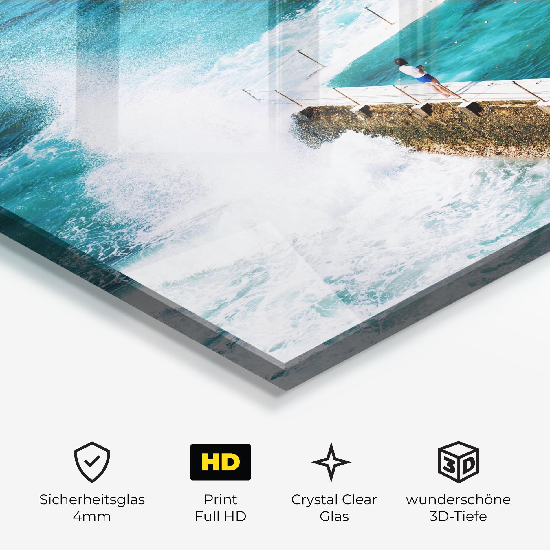 Glasbild Bondi Beach mockup 3