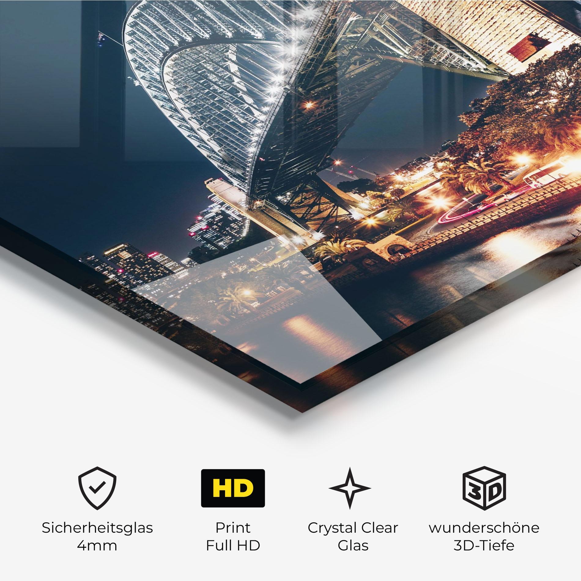 Glasbild Sydney Harbour Bridge mockup 3