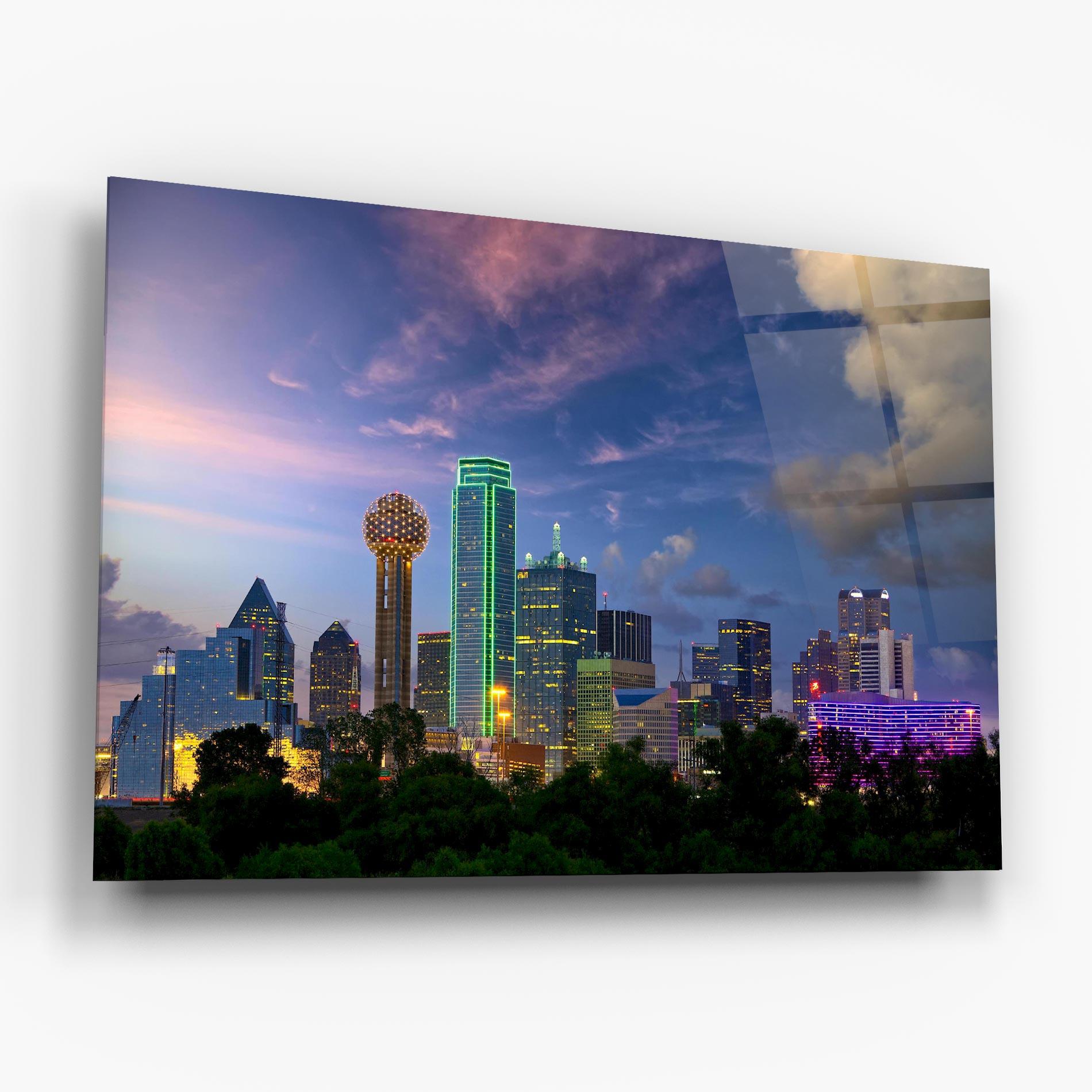 Glasbild Dallas Dusk mockup 6