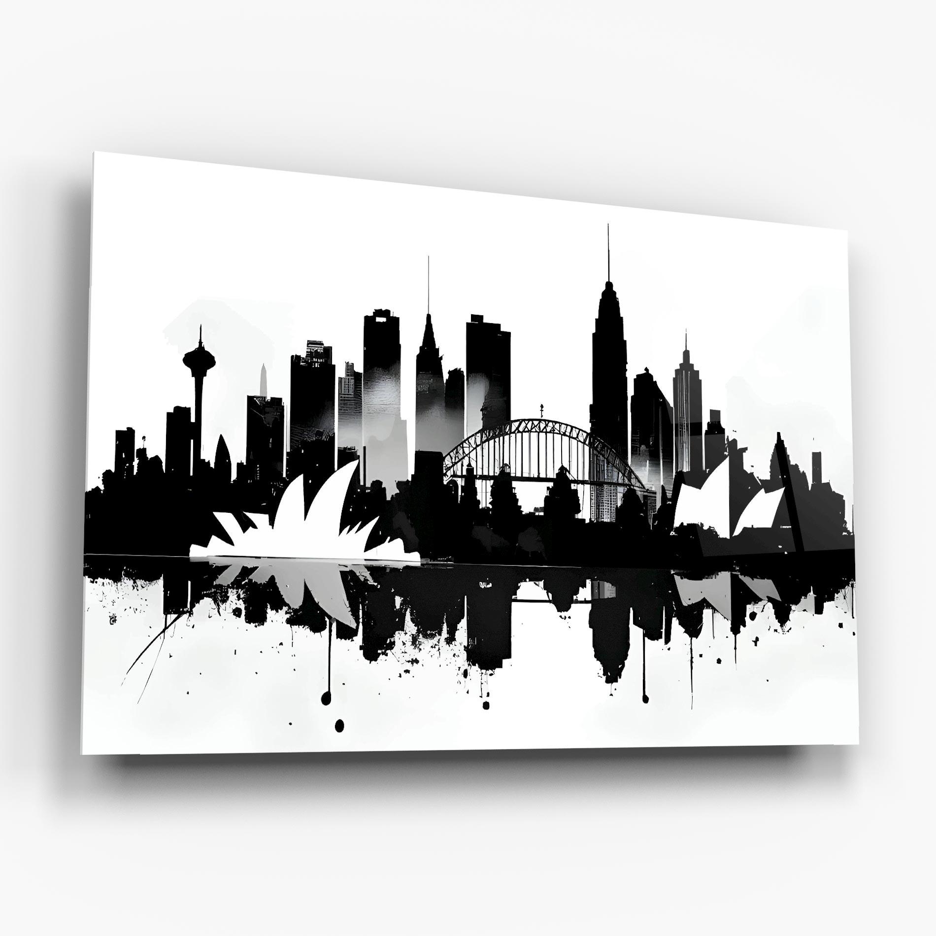 Glasbild Opera House Art mockup 6