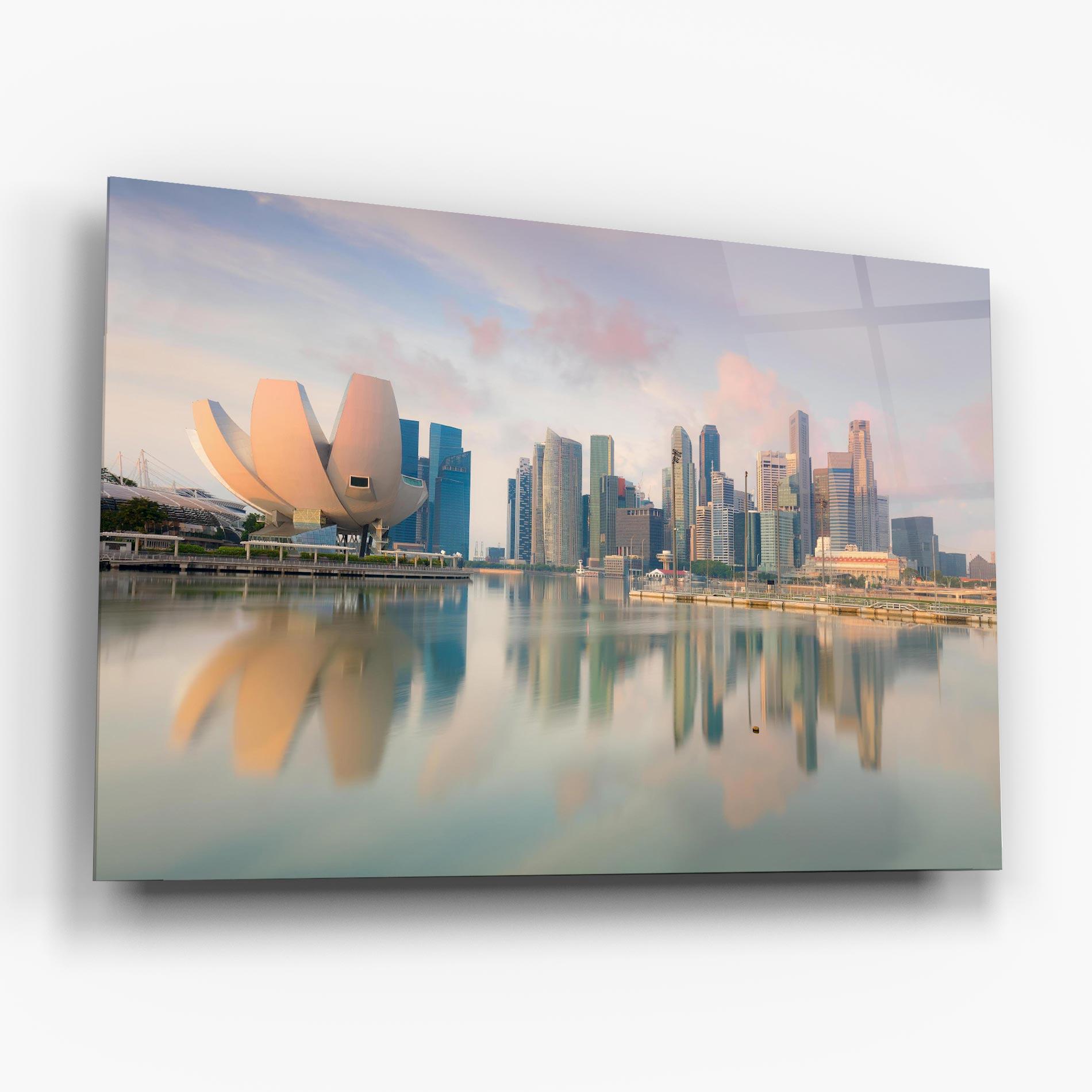 Glasbild Singapore Buildings mockup 6